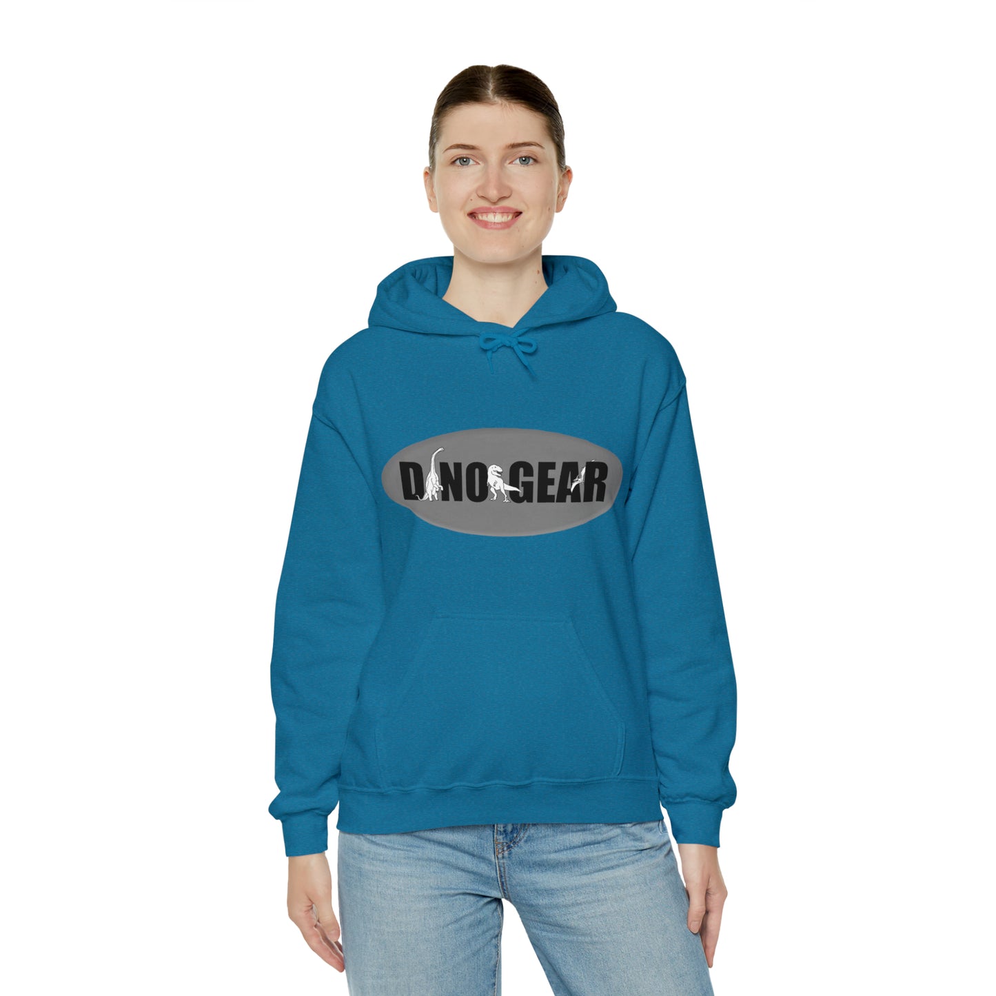 Dino-Gear: Groovy Bronto - Unisex Heavy Blend™ Hooded Sweatshirt
