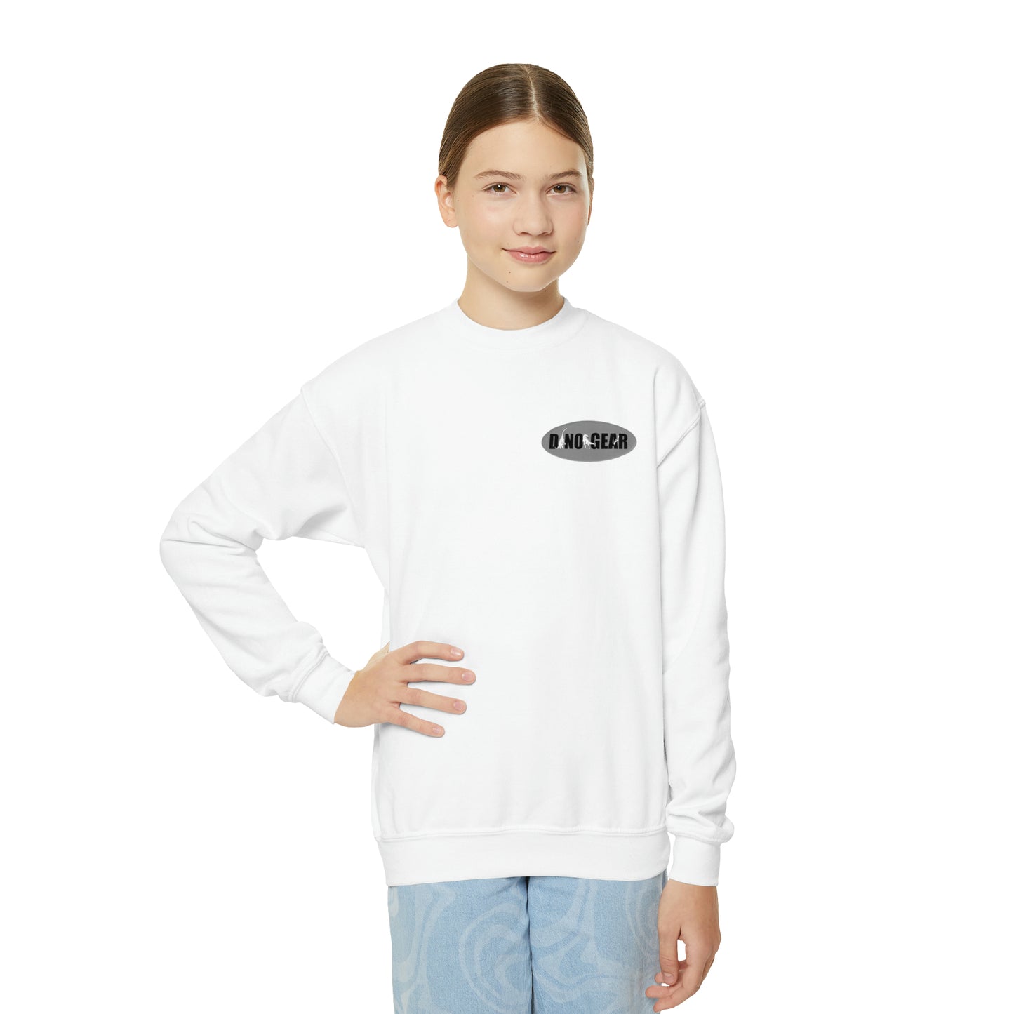 Dino-Gear: Groovy Bronto - Youth Crewneck Sweatshirt