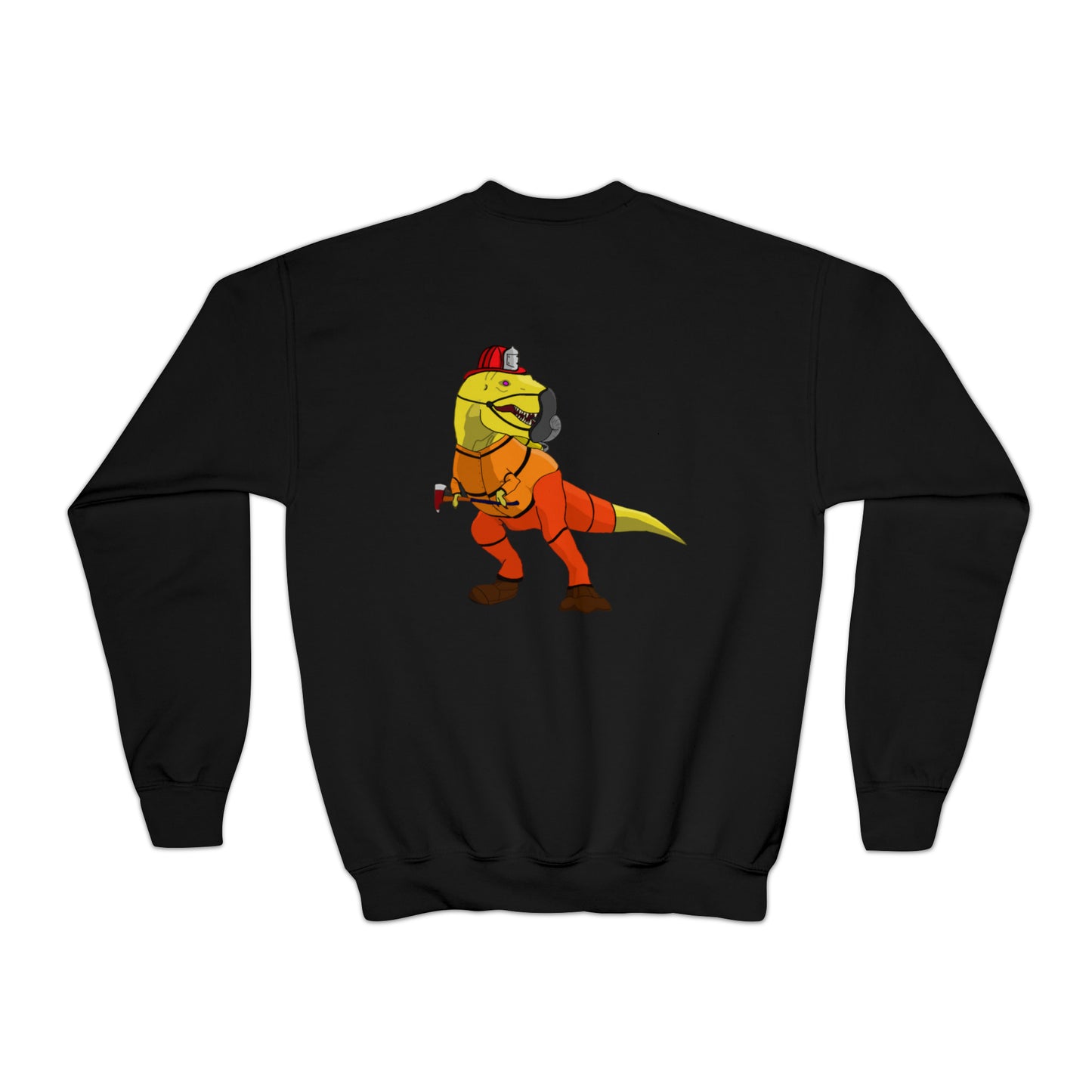 Dino-Gear: Fireman Rex - Youth Crewneck Sweatshirt