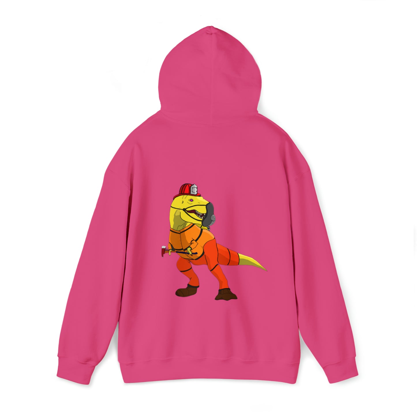 Dino-Gear: Fireman Rex - Unisex Heavy Blend™ Hooded Sweatshirt