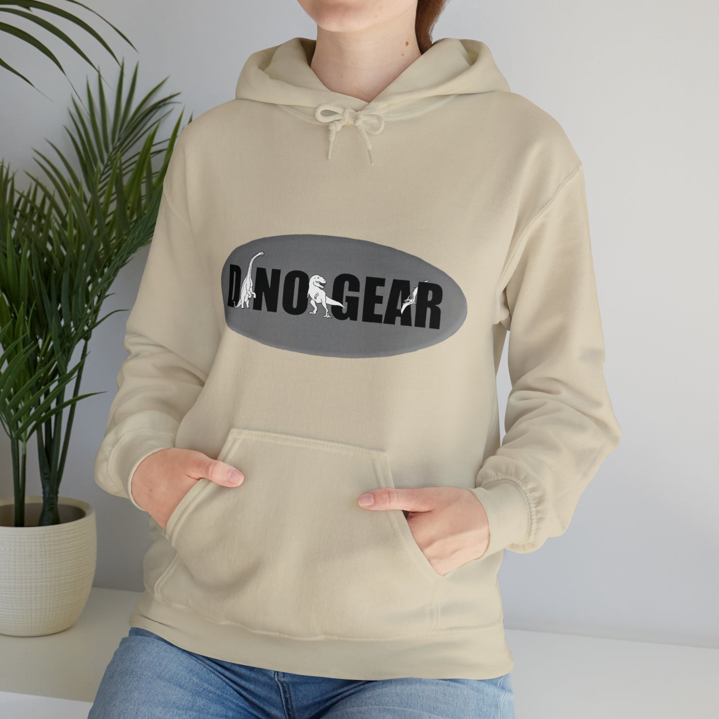 Dino-Gear Logo - Unisex Heavy Blend™ Hooded Sweatshirt