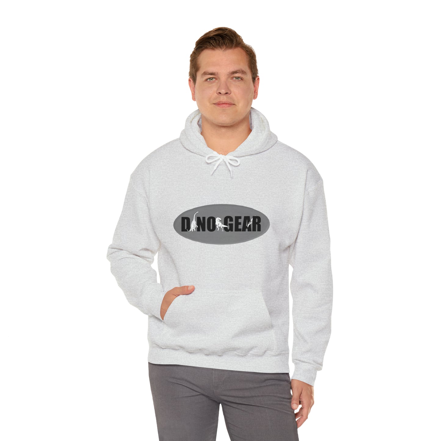 Dino-Gear: Skater Bronto - Unisex Heavy Blend™ Hooded Sweatshirt