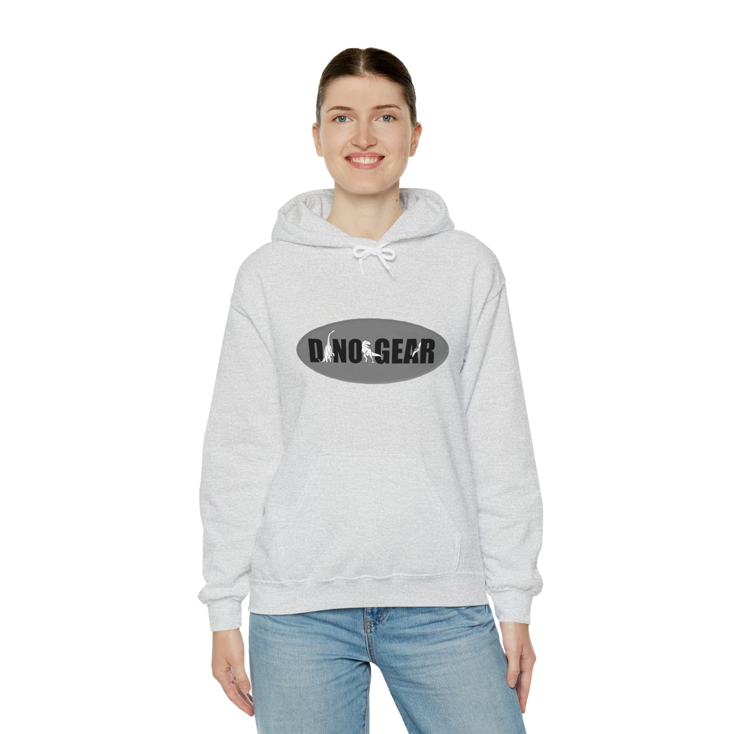 Dino-Gear: Skater Bronto - Unisex Heavy Blend™ Hooded Sweatshirt