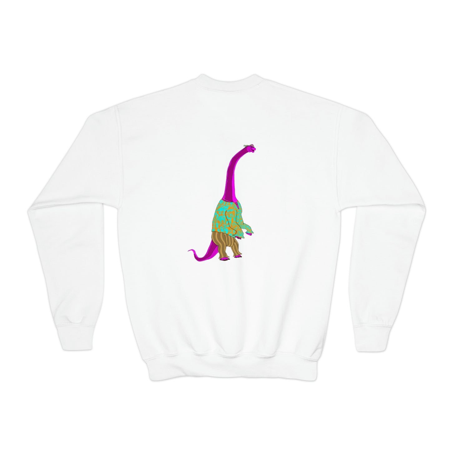 Dino-Gear: Groovy Bronto - Youth Crewneck Sweatshirt