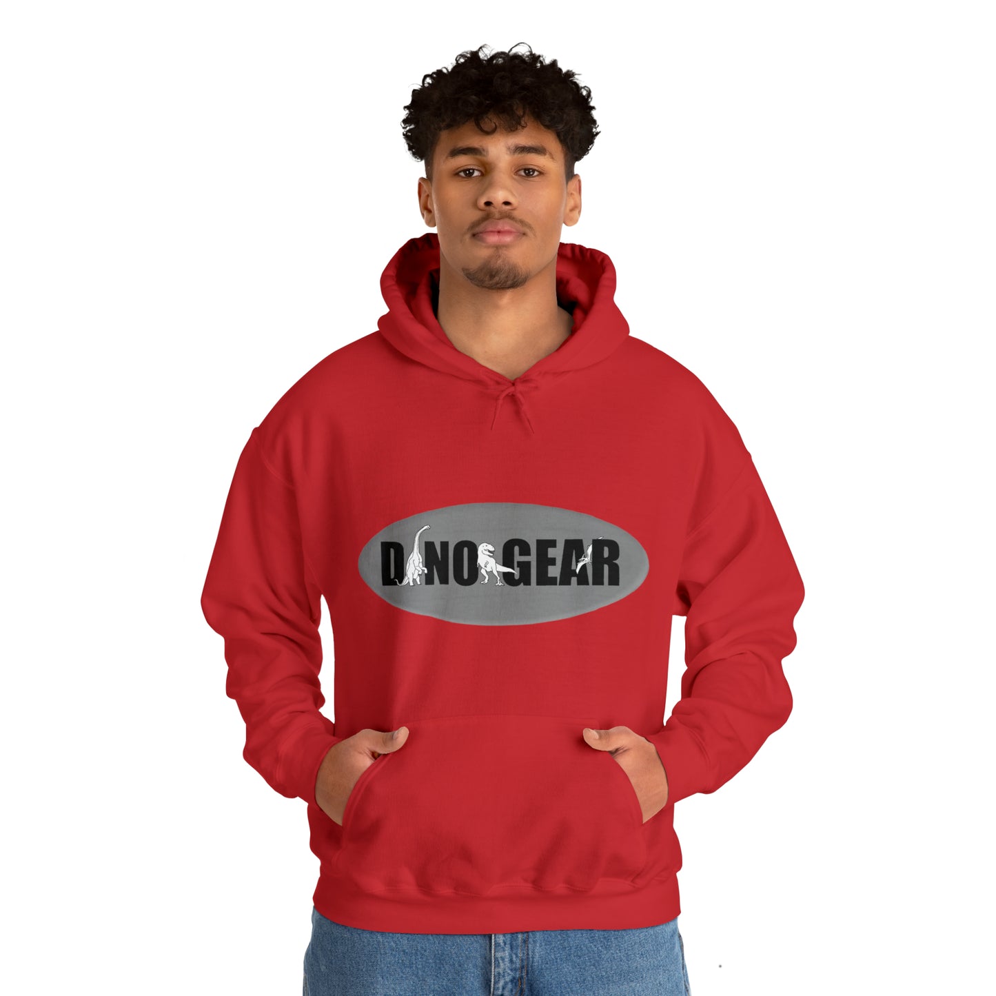 Dino-Gear Logo - Unisex Heavy Blend™ Hooded Sweatshirt