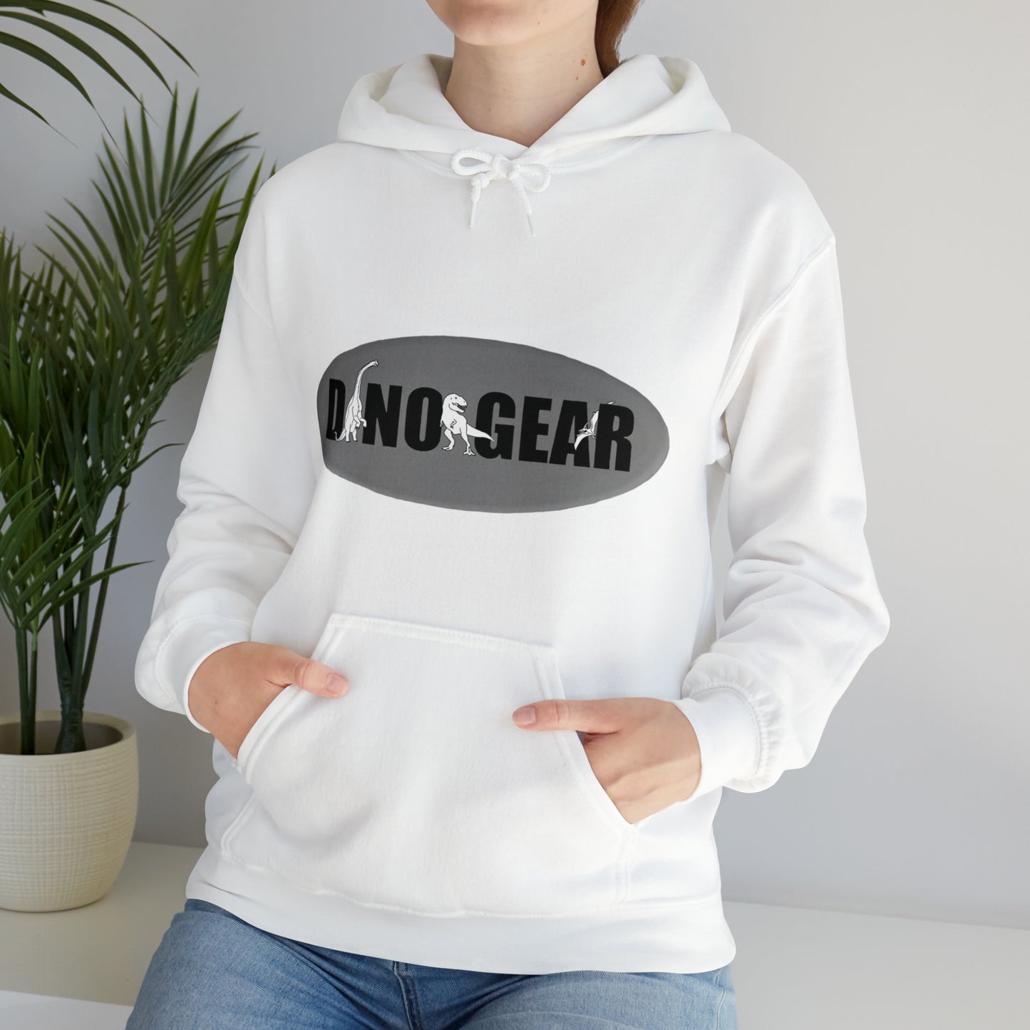 Dino-Gear Logo - Unisex Heavy Blend™ Hooded Sweatshirt