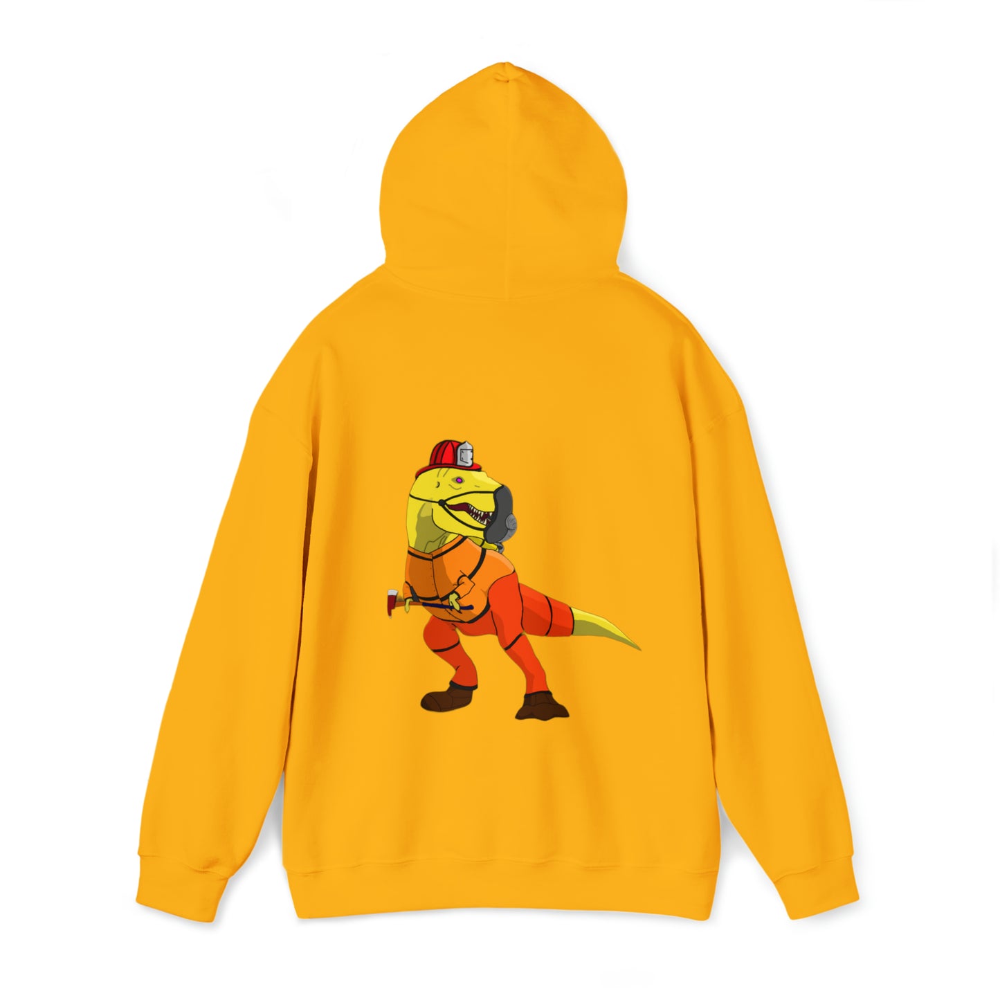 Dino-Gear: Fireman Rex - Unisex Heavy Blend™ Hooded Sweatshirt