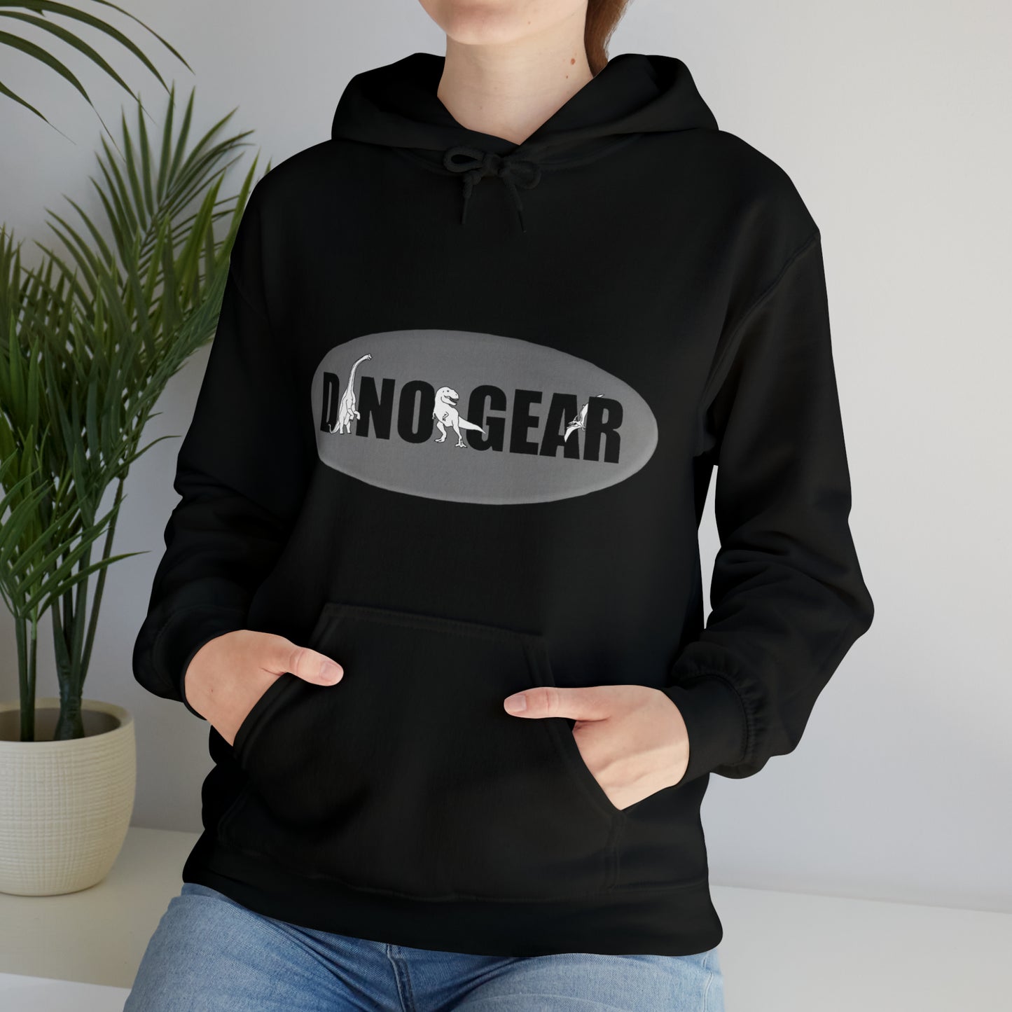 Dino-Gear Logo - Unisex Heavy Blend™ Hooded Sweatshirt