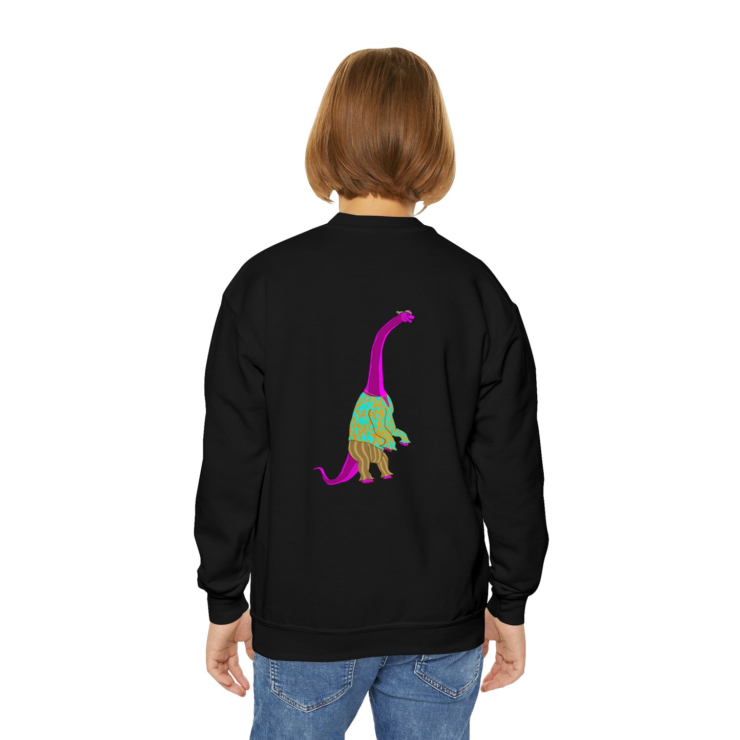 Dino-Gear: Groovy Bronto - Youth Crewneck Sweatshirt