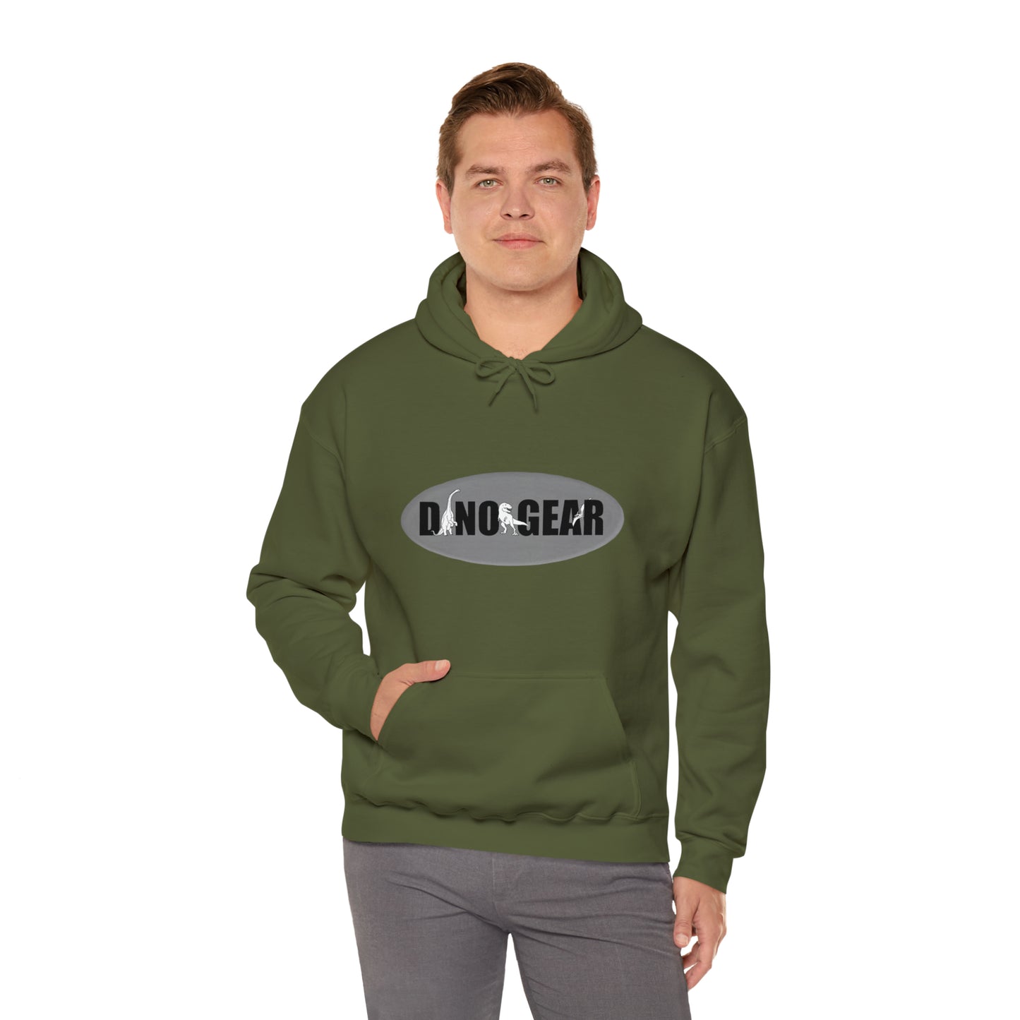 Dino-Gear: Skater Bronto - Unisex Heavy Blend™ Hooded Sweatshirt