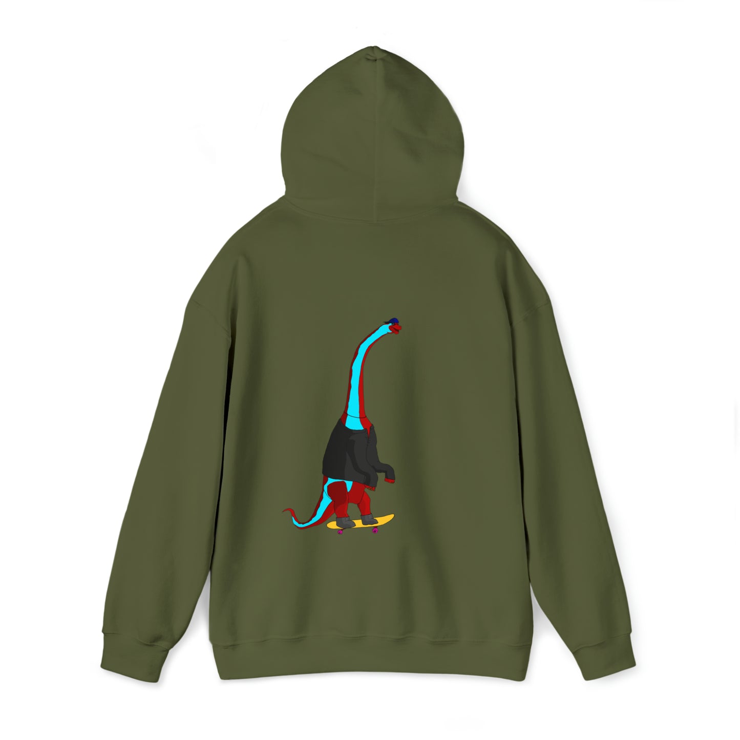 Dino-Gear: Skater Bronto - Unisex Heavy Blend™ Hooded Sweatshirt