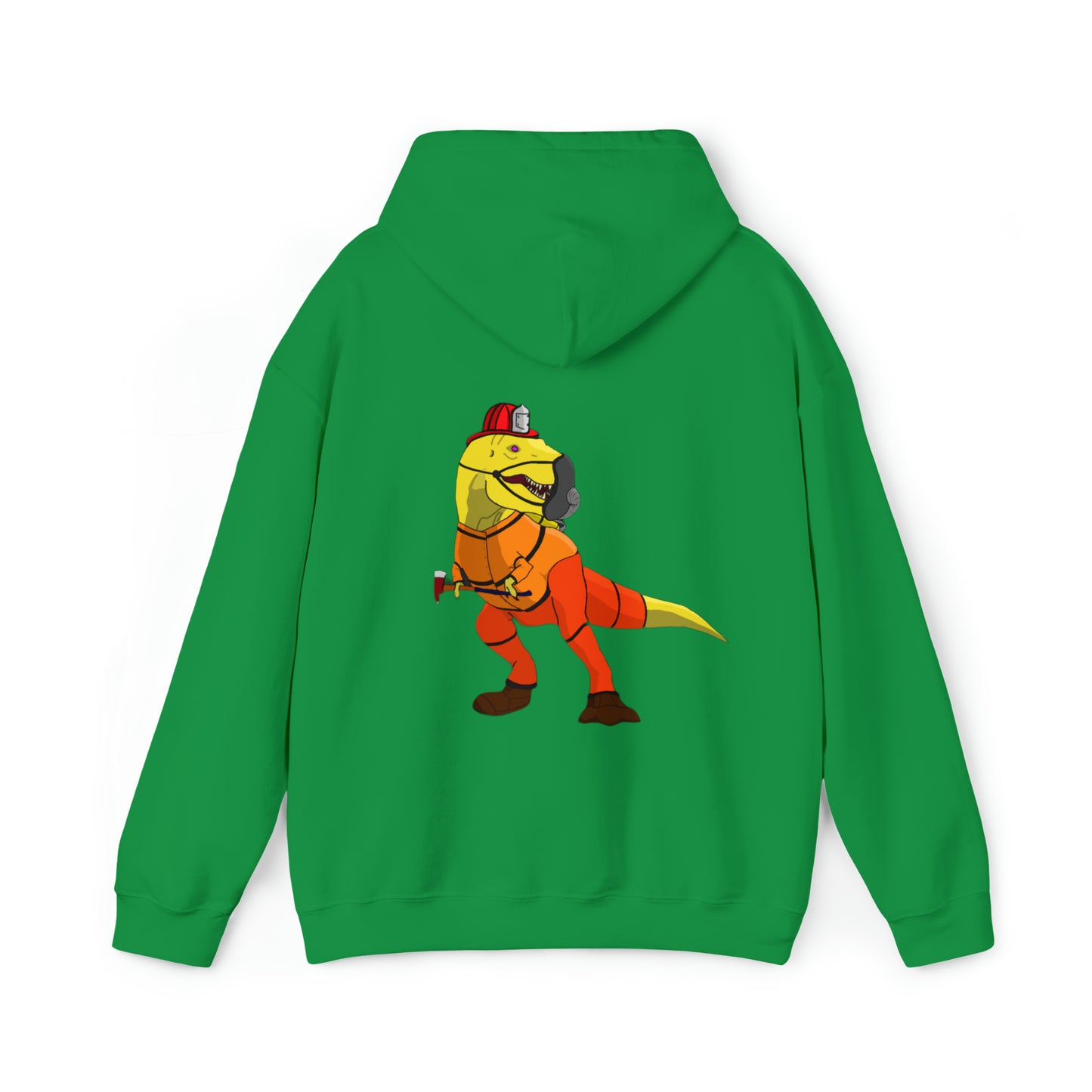 Dino-Gear: Fireman Rex - Unisex Heavy Blend™ Hooded Sweatshirt