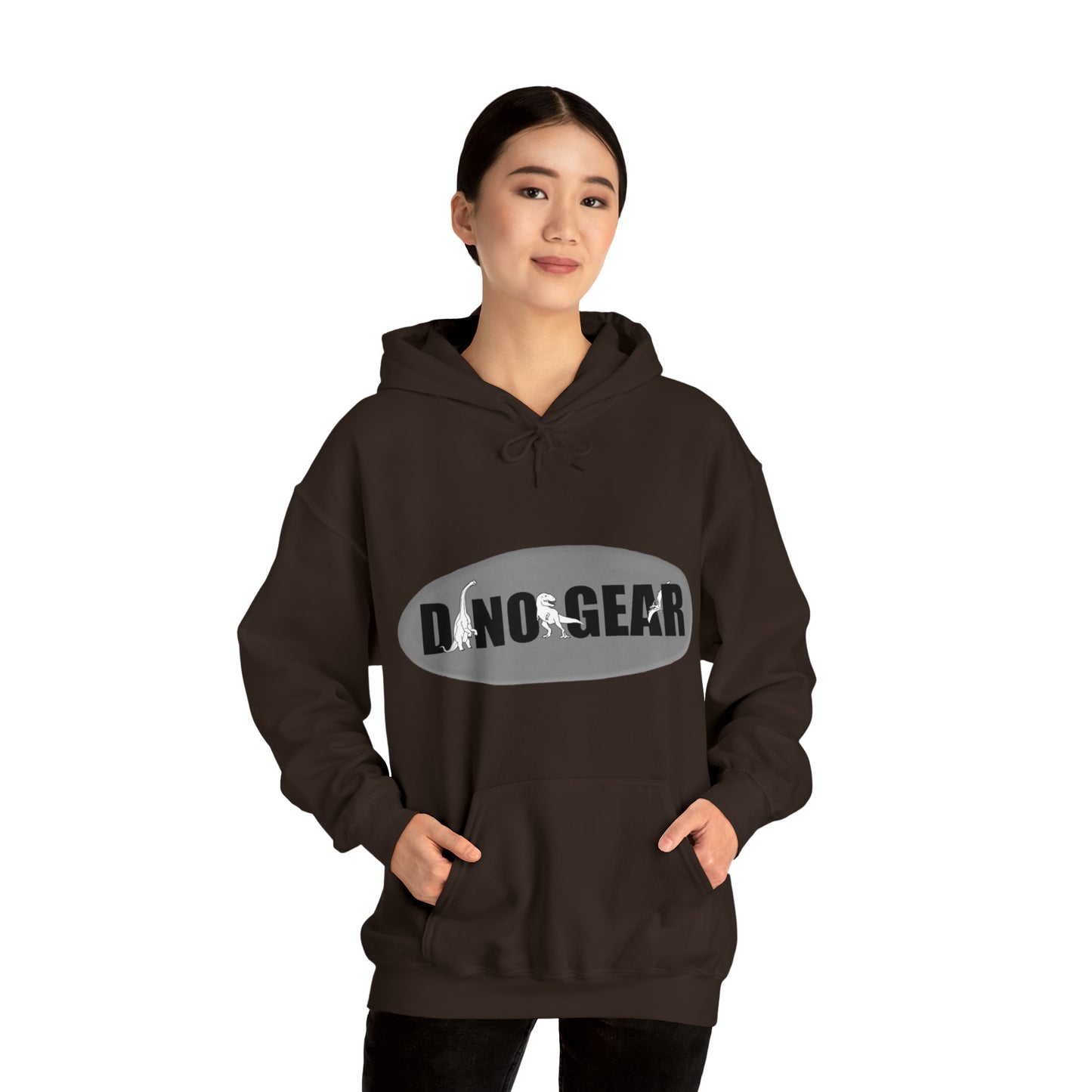 Dino-Gear: Groovy Bronto - Unisex Heavy Blend™ Hooded Sweatshirt