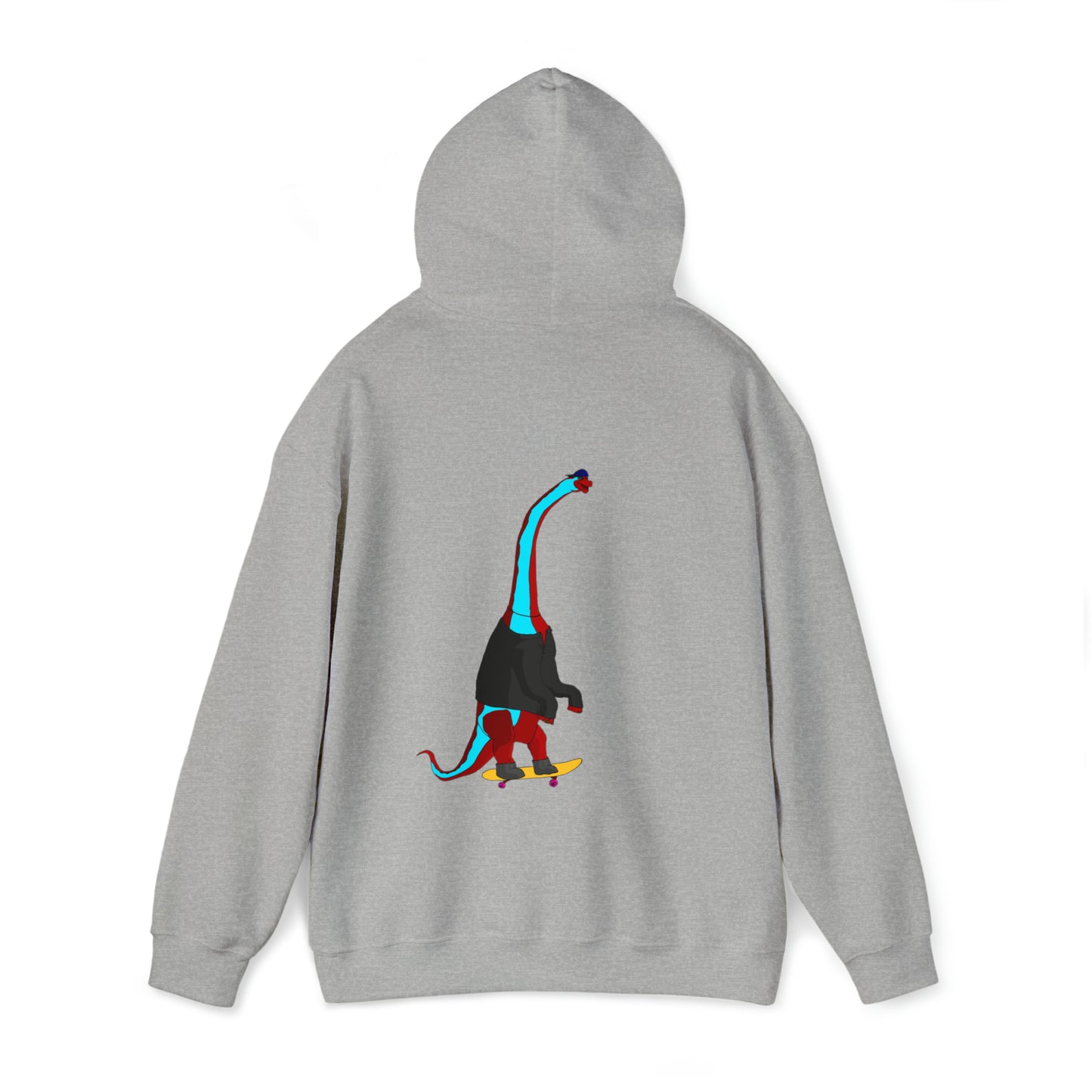 Dino-Gear: Skater Bronto - Unisex Heavy Blend™ Hooded Sweatshirt