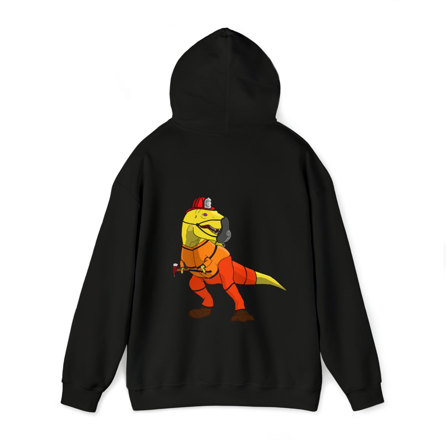 Dino-Gear: Fireman Rex - Unisex Heavy Blend™ Hooded Sweatshirt