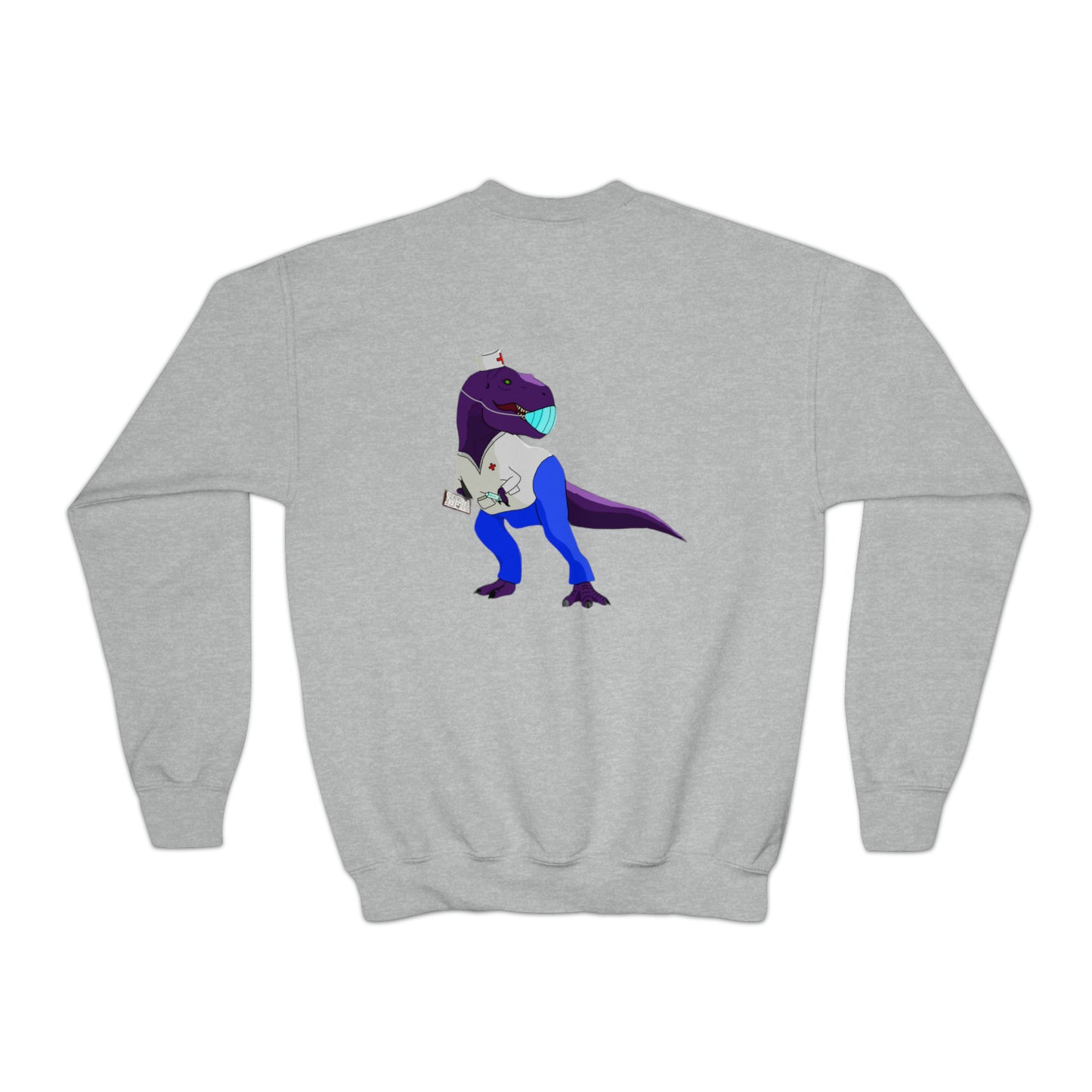 Dino-Gear: Nurse Rex - Youth Crewneck Sweatshirt