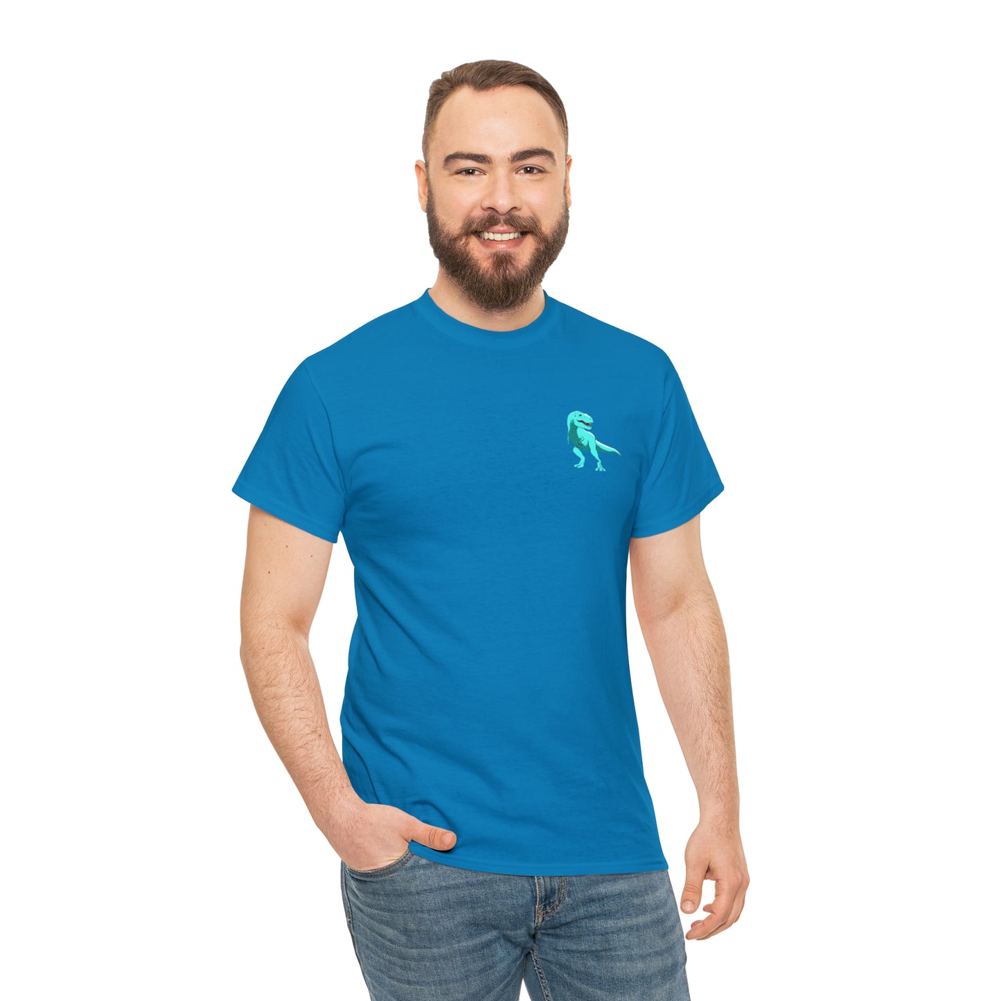 Sky Blue Rex - Unisex Heavy Cotton Tee