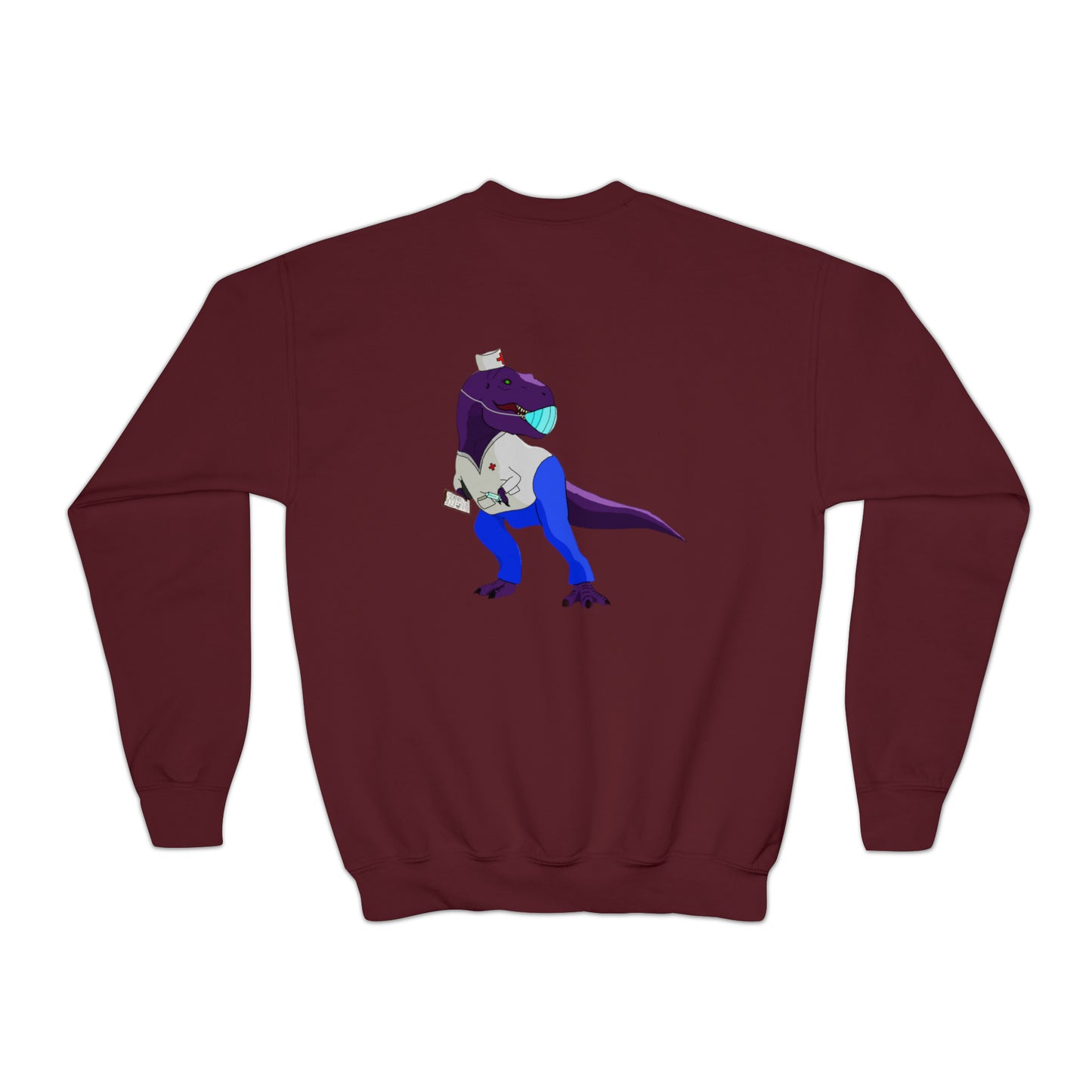 Dino-Gear: Nurse Rex - Youth Crewneck Sweatshirt