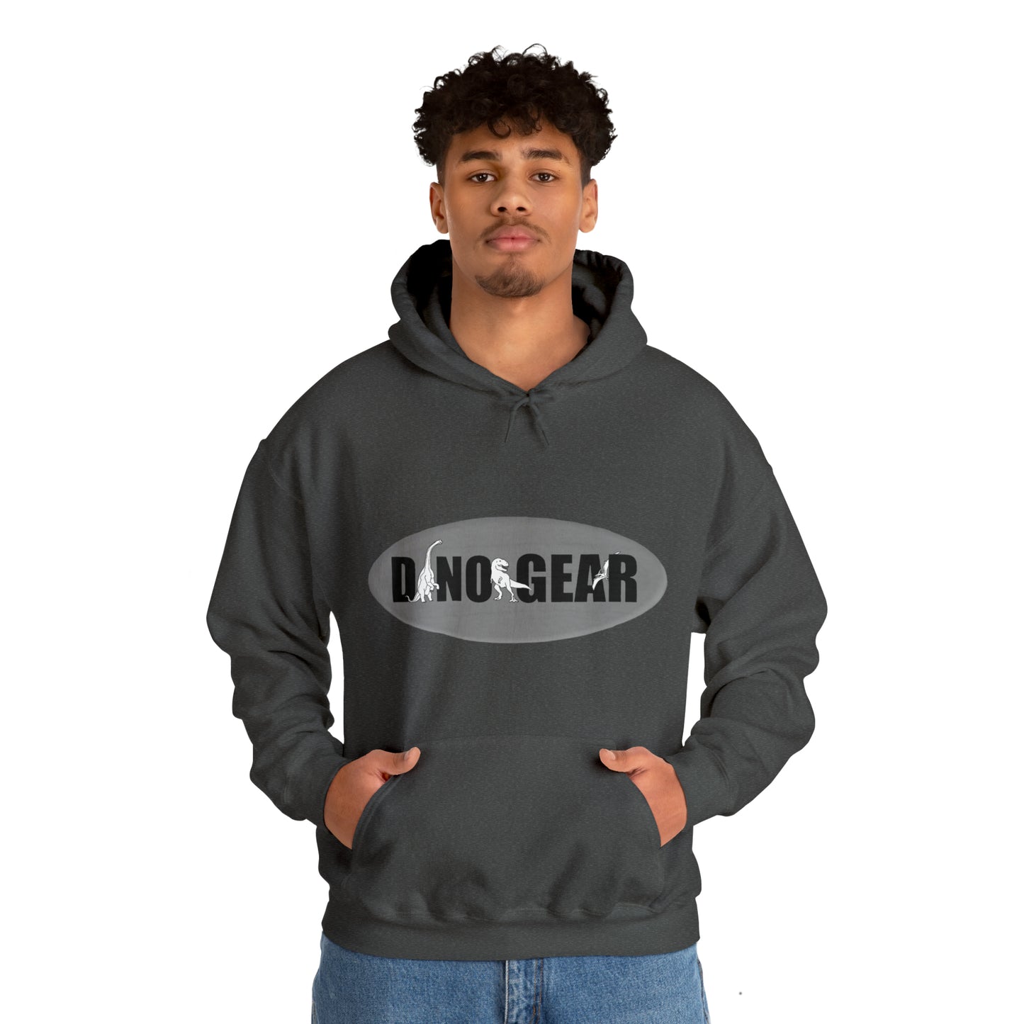 Dino-Gear Logo - Unisex Heavy Blend™ Hooded Sweatshirt