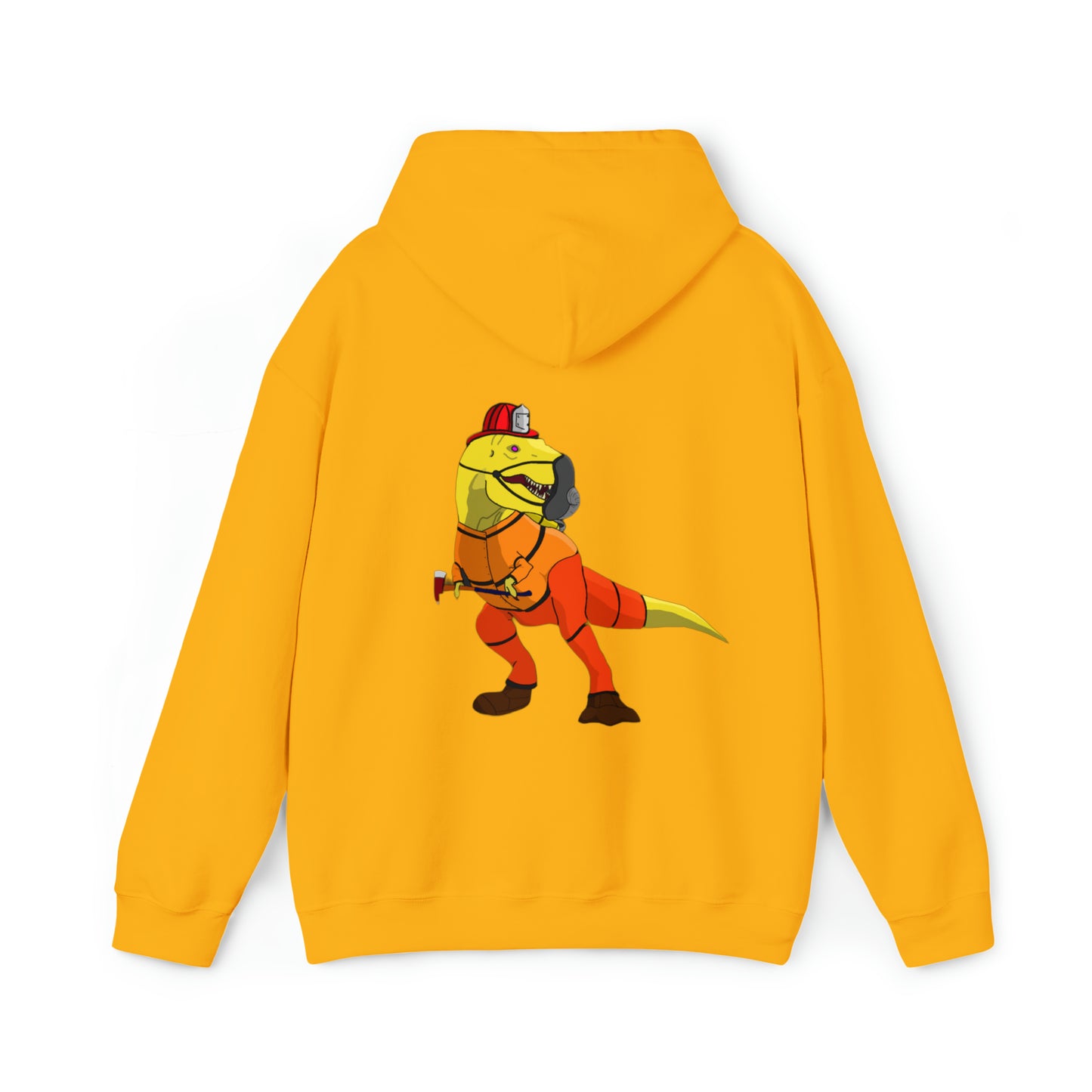 Dino-Gear: Fireman Rex - Unisex Heavy Blend™ Hooded Sweatshirt