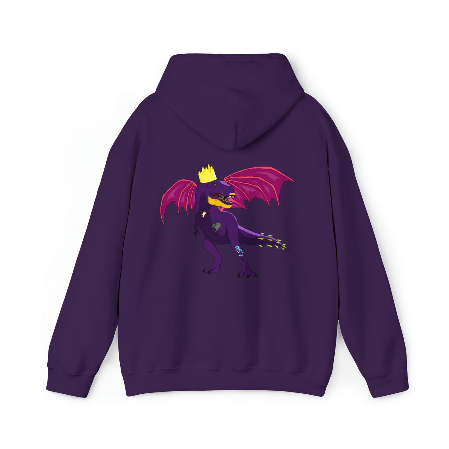 Dino-Gear: Winged King Rex - Unisex Heavy Blend™ Hooded Sweatshirt