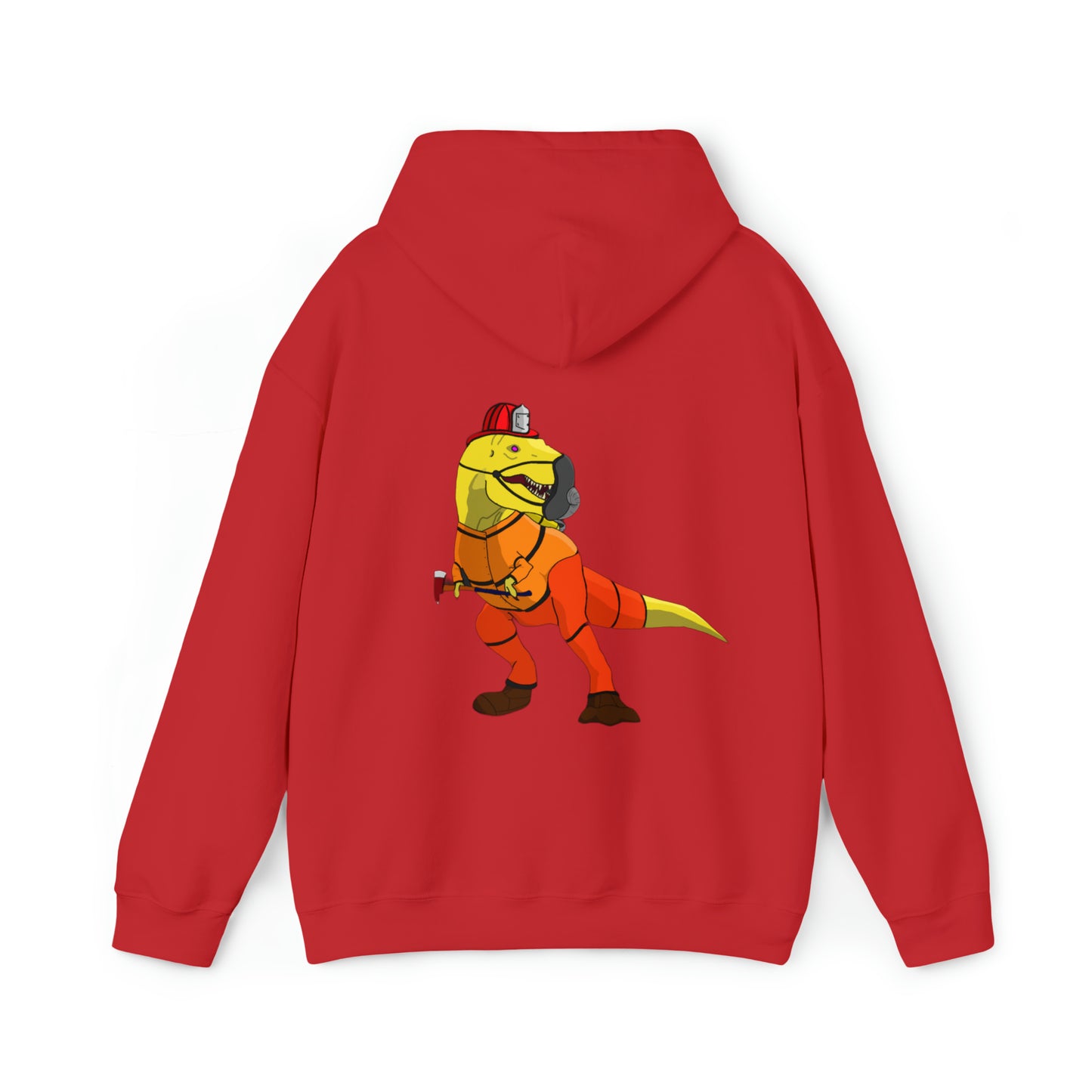 Dino-Gear: Fireman Rex - Unisex Heavy Blend™ Hooded Sweatshirt