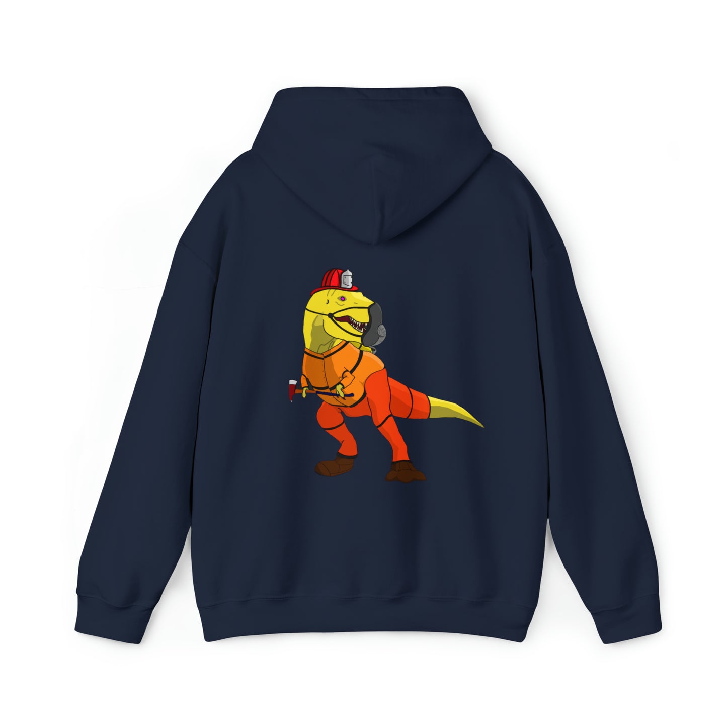 Dino-Gear: Fireman Rex - Unisex Heavy Blend™ Hooded Sweatshirt