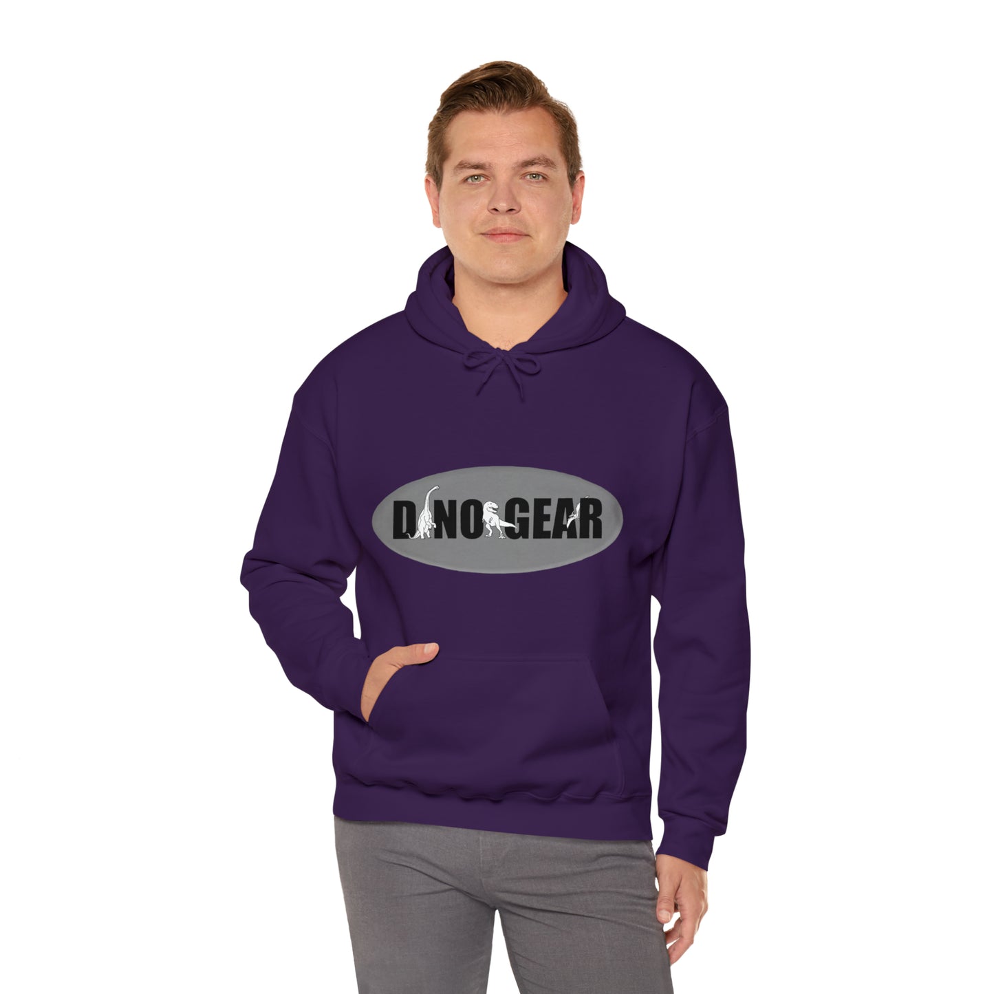 Dino-Gear Logo - Unisex Heavy Blend™ Hooded Sweatshirt