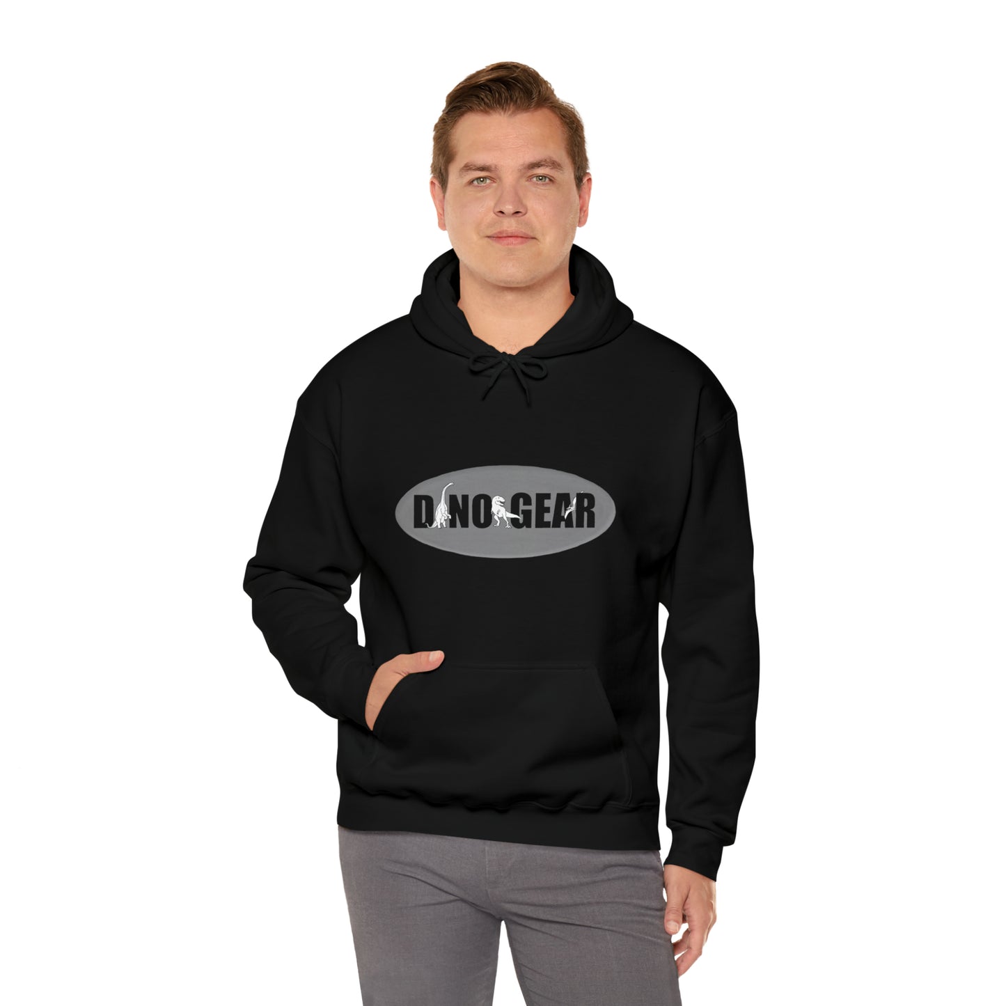 Dino-Gear: Skater Bronto - Unisex Heavy Blend™ Hooded Sweatshirt