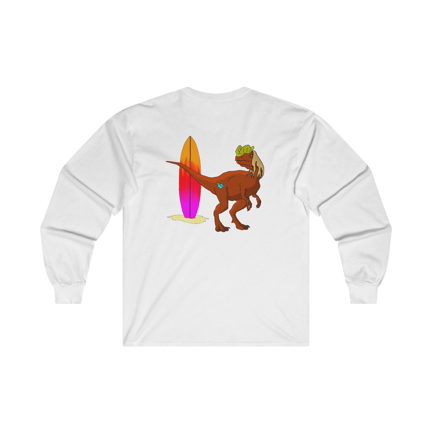 Surfing Dilophosaurus - Unisex Ultra Cotton Long Sleeve Tee