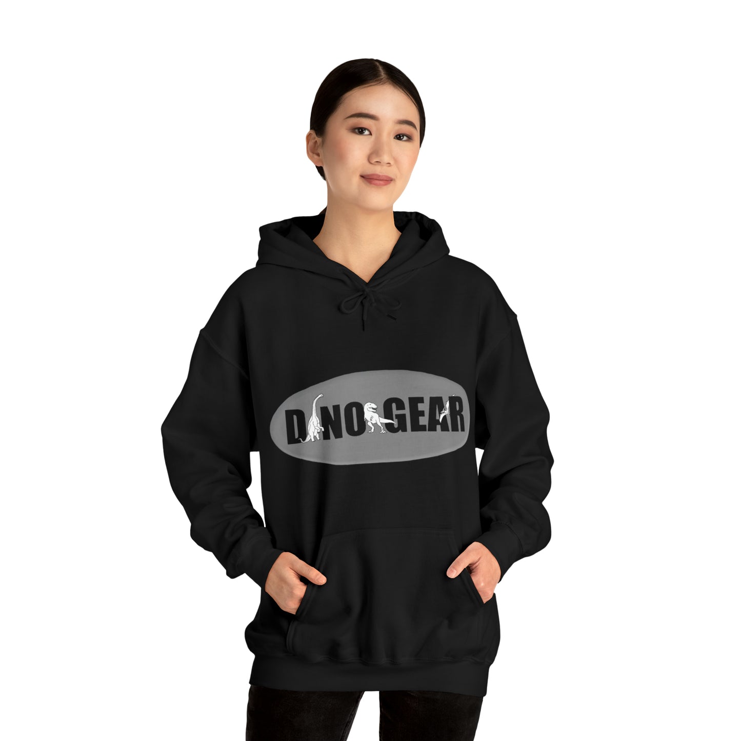 Dino-Gear: Groovy Bronto - Unisex Heavy Blend™ Hooded Sweatshirt