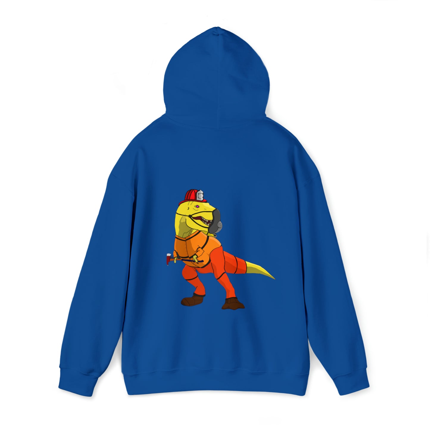 Dino-Gear: Fireman Rex - Unisex Heavy Blend™ Hooded Sweatshirt