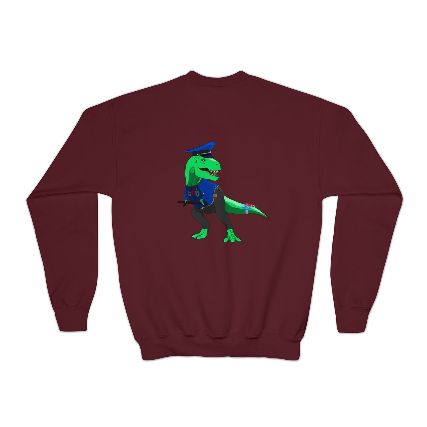 Dino-Gear: Police Rex - Youth Crewneck Sweatshirt