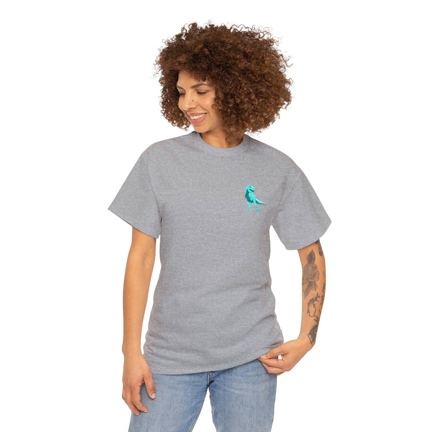 Sky Blue Rex - Unisex Heavy Cotton Tee