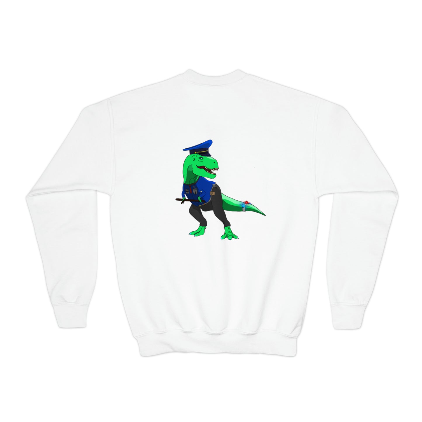 Dino-Gear: Police Rex - Youth Crewneck Sweatshirt