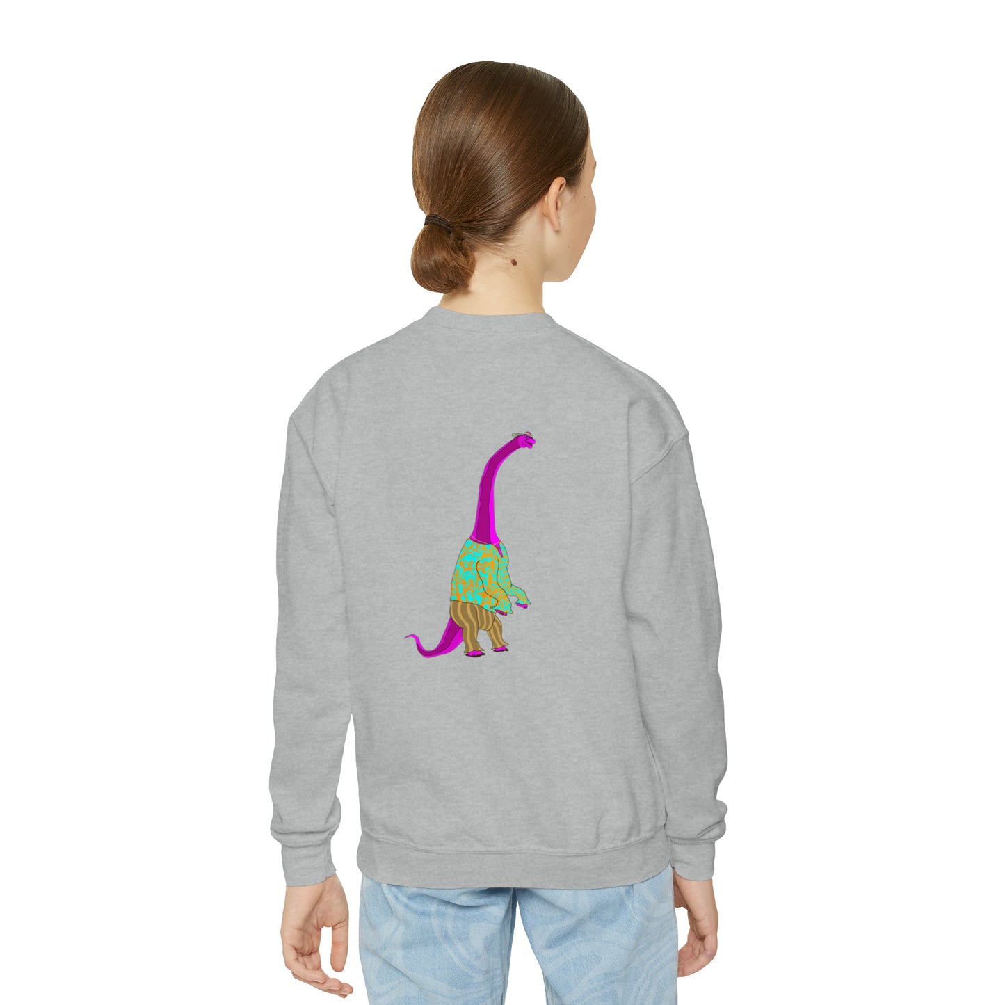 Dino-Gear: Groovy Bronto - Youth Crewneck Sweatshirt