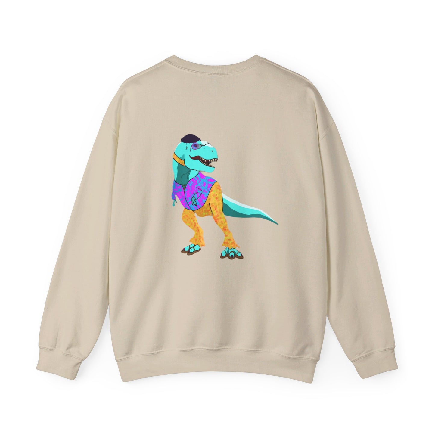 Groovy Rex - Unisex Heavy Blend™ Crewneck Sweatshirt