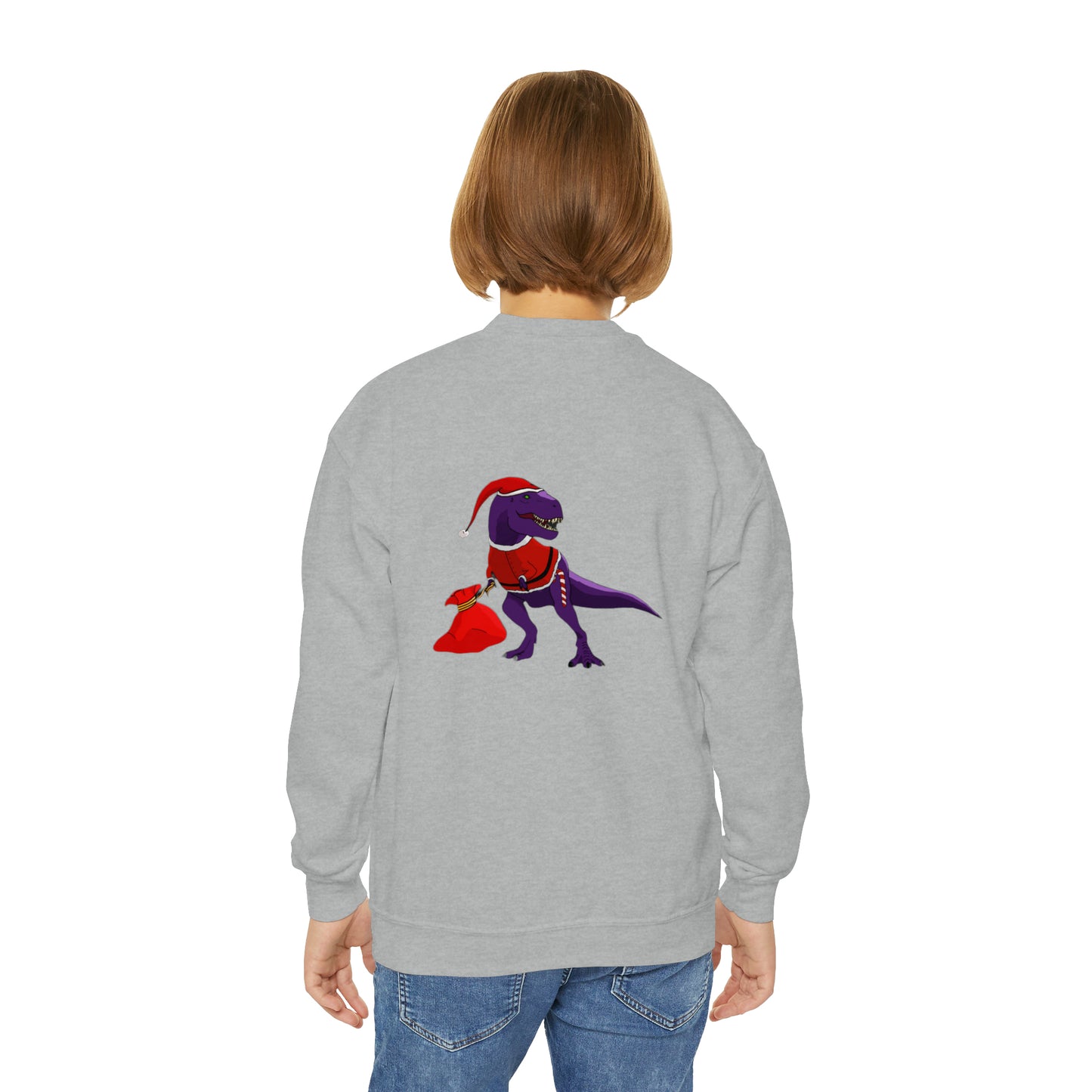 Santa Rex - Youth Crewneck Sweatshirt