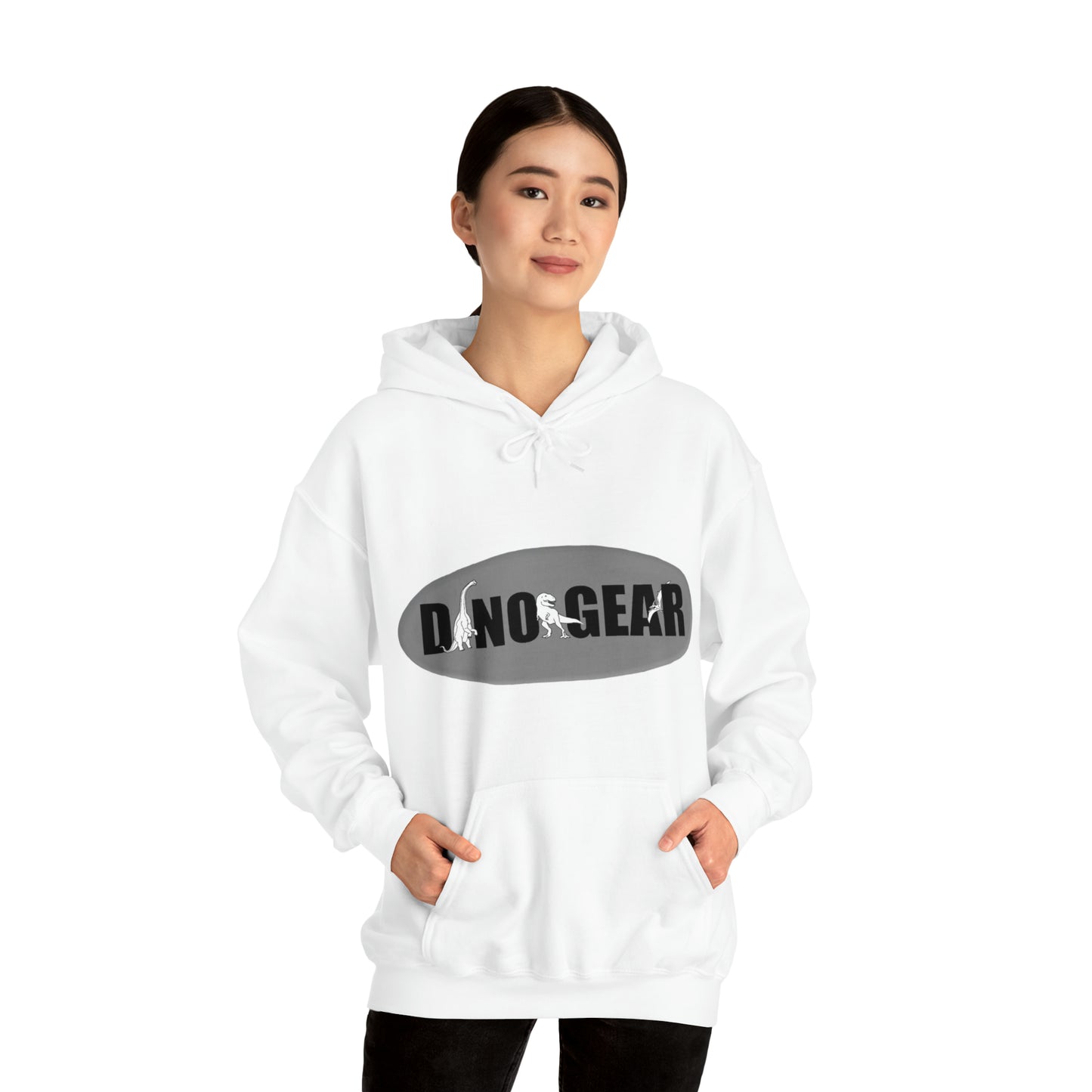 Dino-Gear: Groovy Bronto - Unisex Heavy Blend™ Hooded Sweatshirt