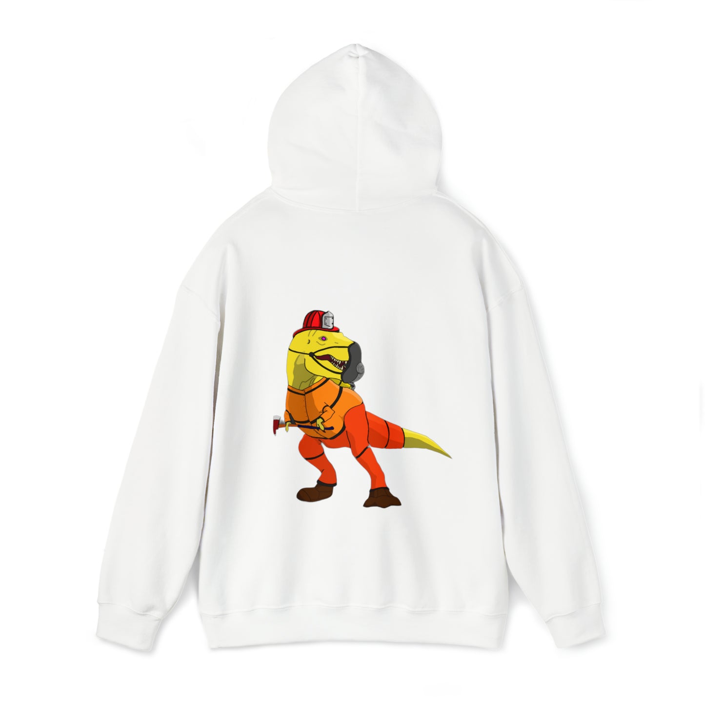 Dino-Gear: Fireman Rex - Unisex Heavy Blend™ Hooded Sweatshirt