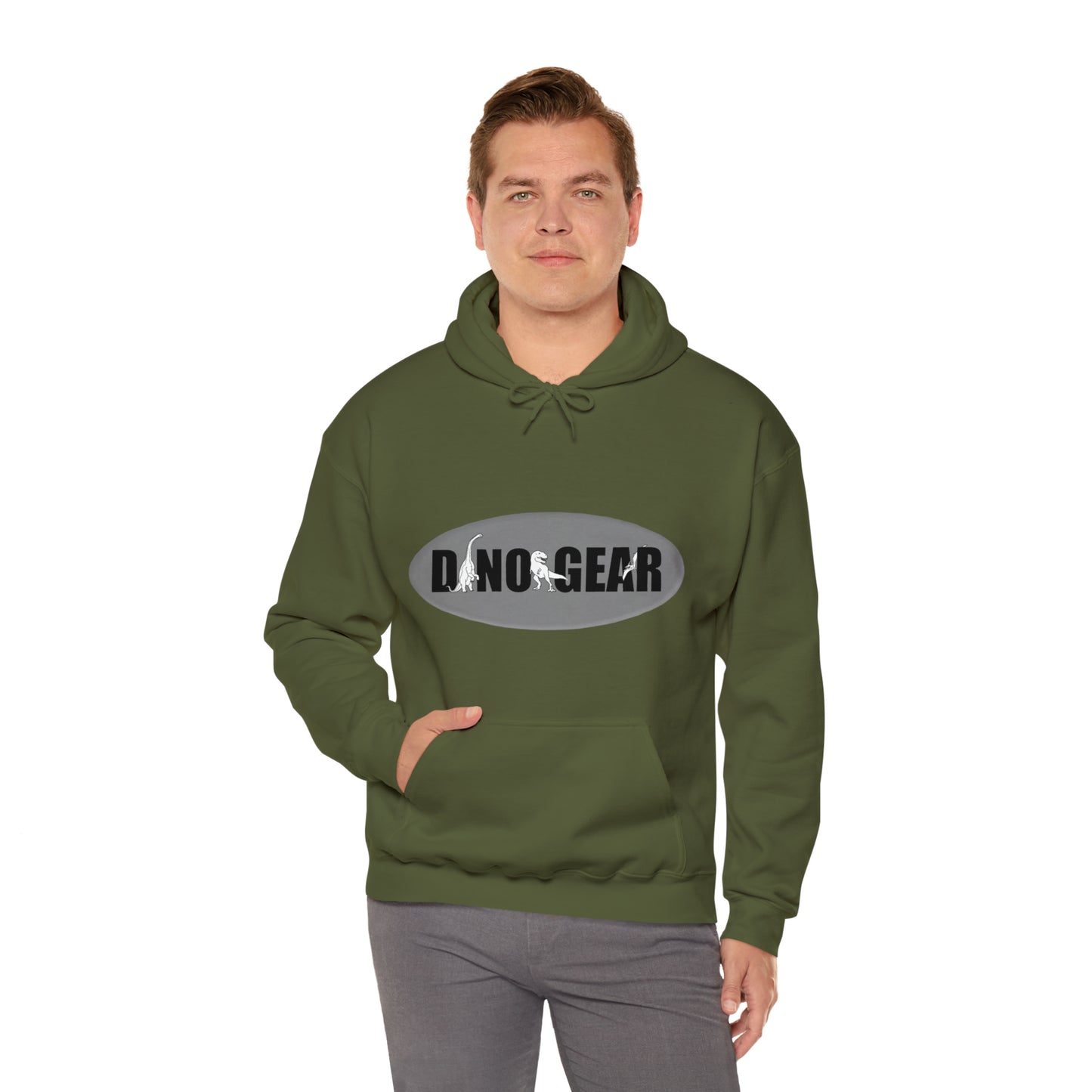 Dino-Gear Logo - Unisex Heavy Blend™ Hooded Sweatshirt