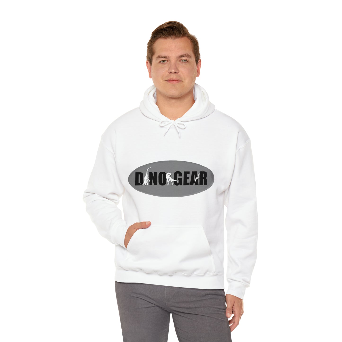 Dino-Gear Logo - Unisex Heavy Blend™ Hooded Sweatshirt