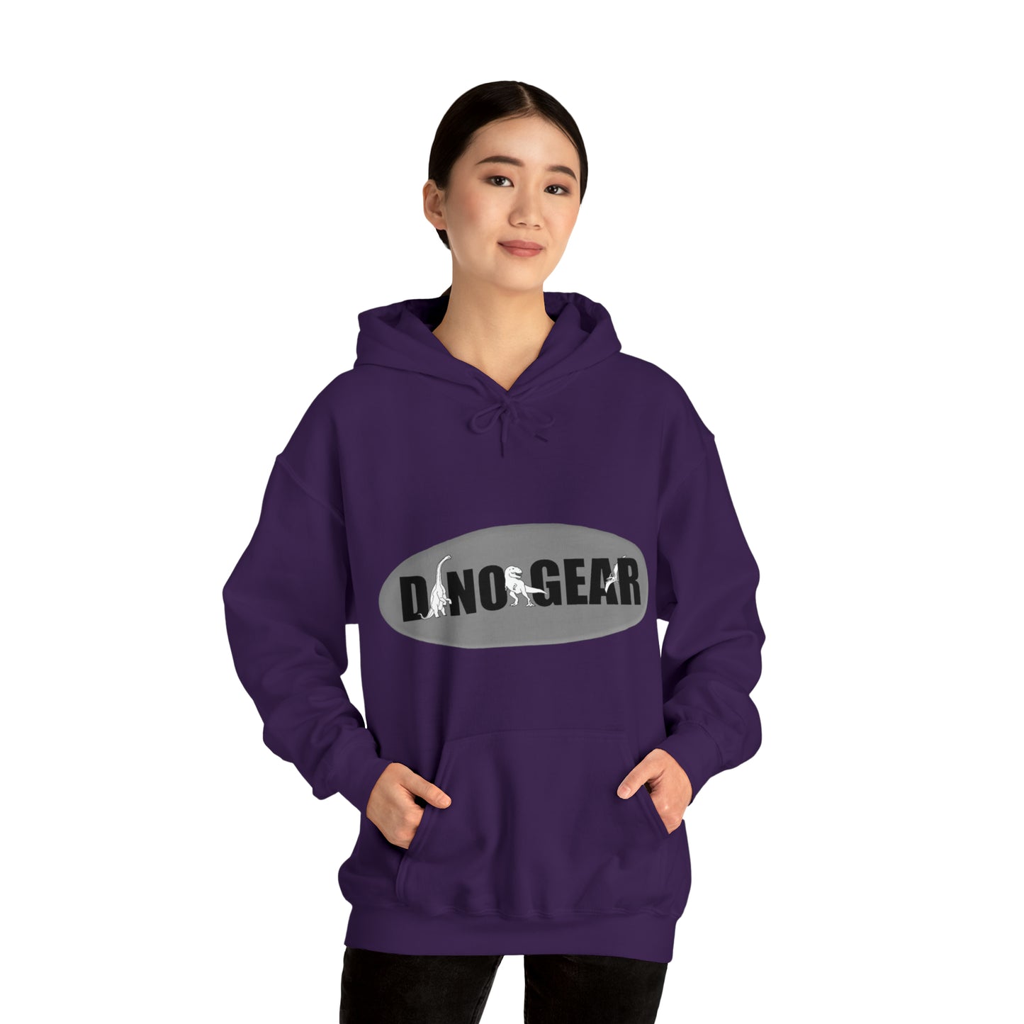 Dino-Gear Logo - Unisex Heavy Blend™ Hooded Sweatshirt