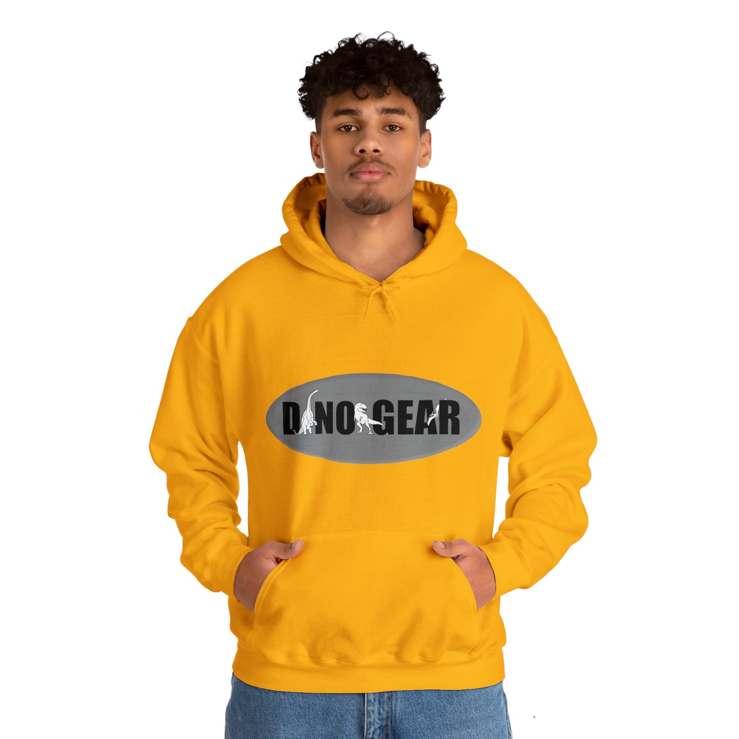 Dino-Gear Logo - Unisex Heavy Blend™ Hooded Sweatshirt