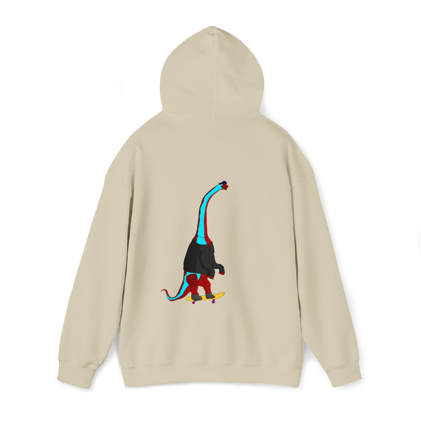 Dino-Gear: Skater Bronto - Unisex Heavy Blend™ Hooded Sweatshirt