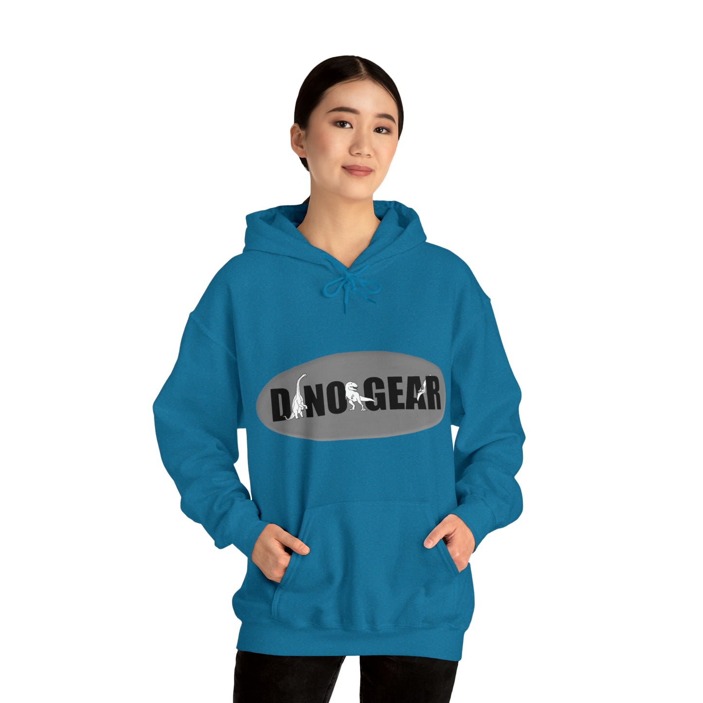 Dino-Gear: Groovy Bronto - Unisex Heavy Blend™ Hooded Sweatshirt