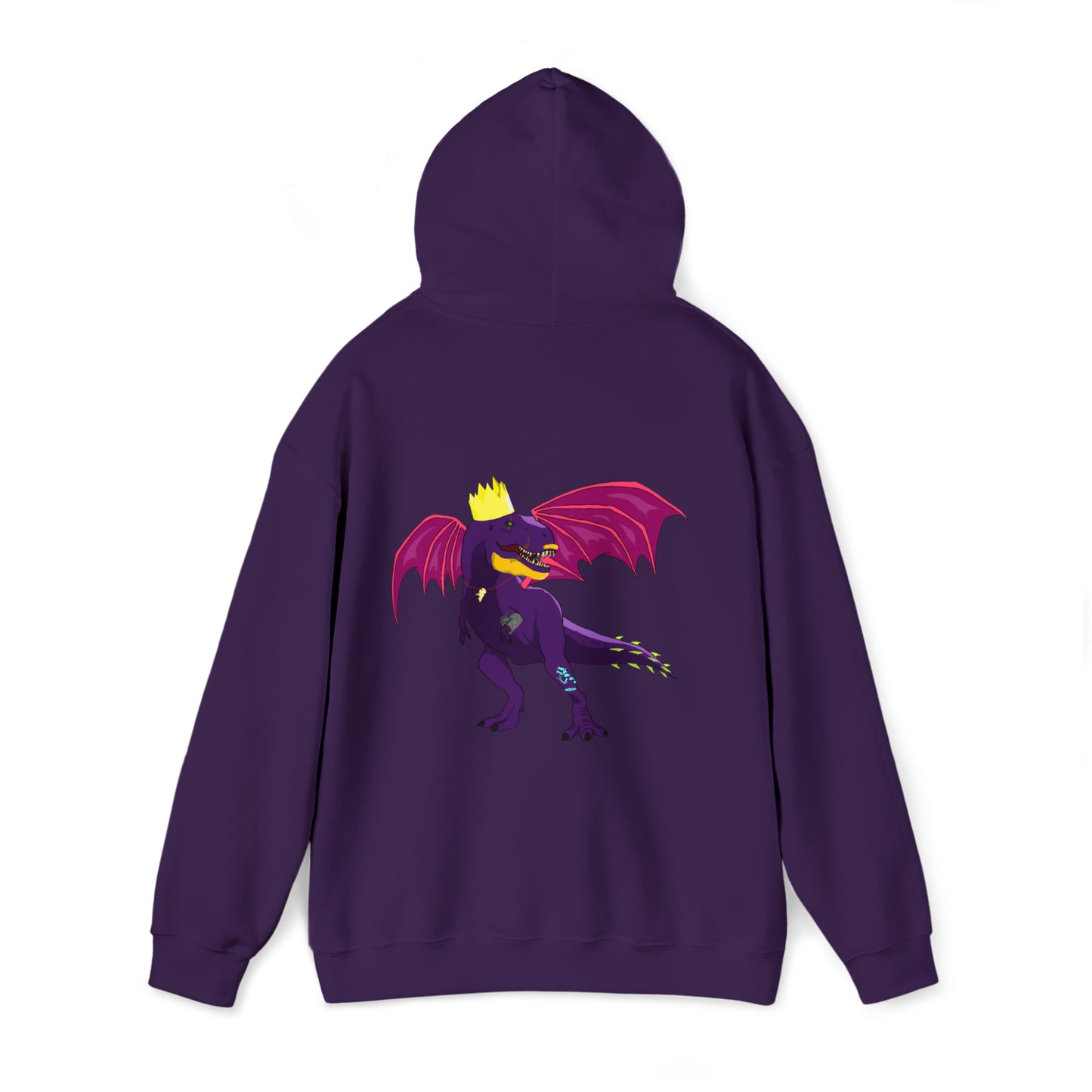 Dino-Gear: Winged King Rex - Unisex Heavy Blend™ Hooded Sweatshirt