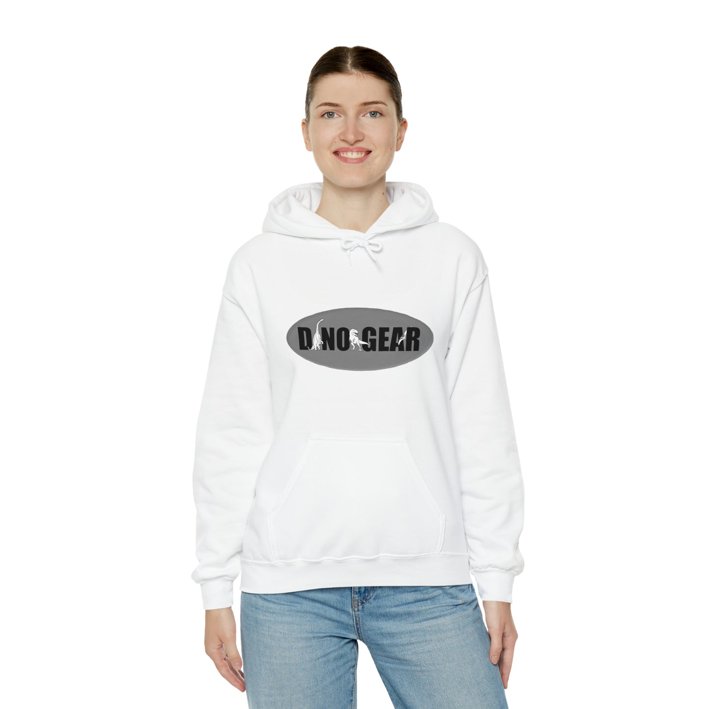 Dino-Gear: Skater Bronto - Unisex Heavy Blend™ Hooded Sweatshirt