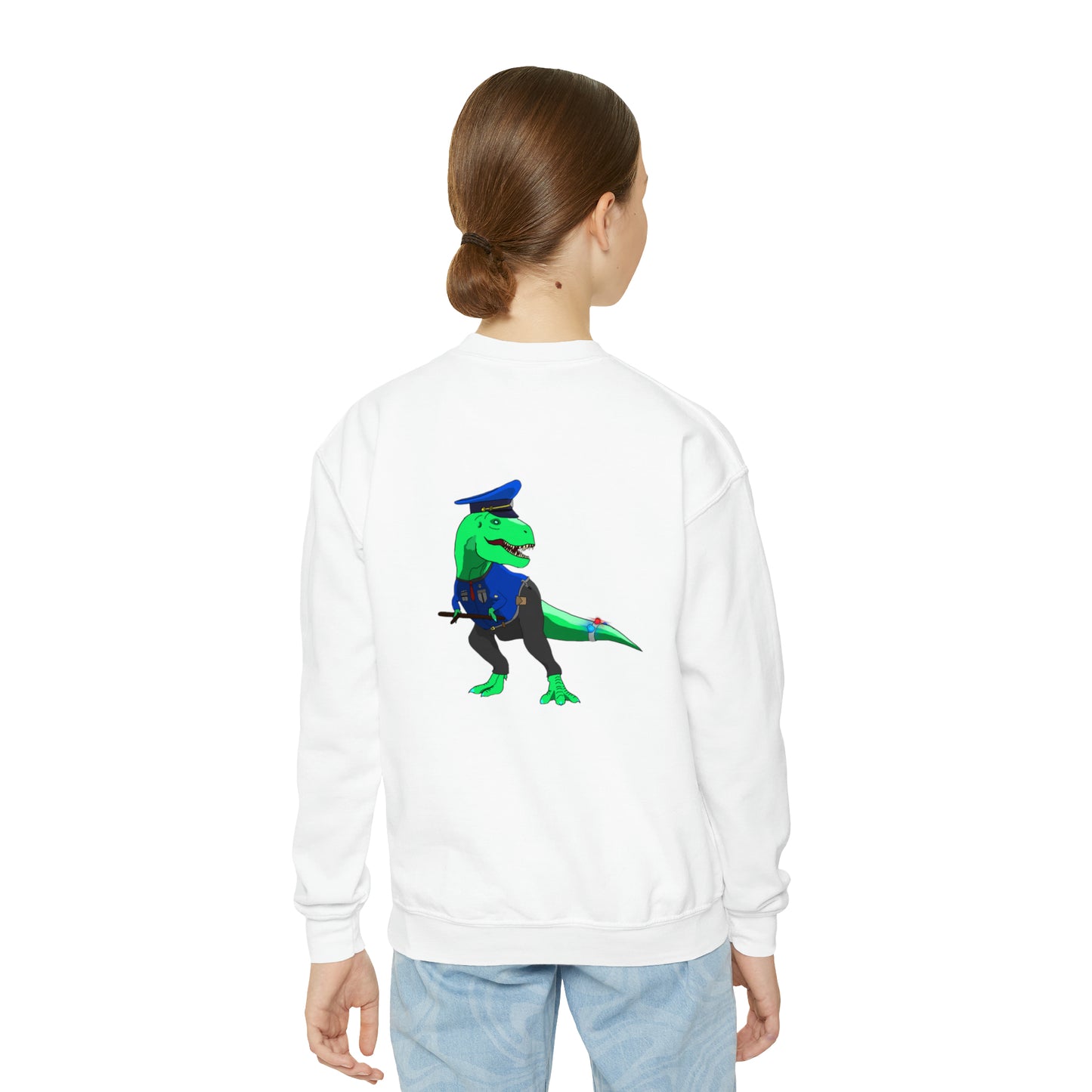 Dino-Gear: Police Rex - Youth Crewneck Sweatshirt