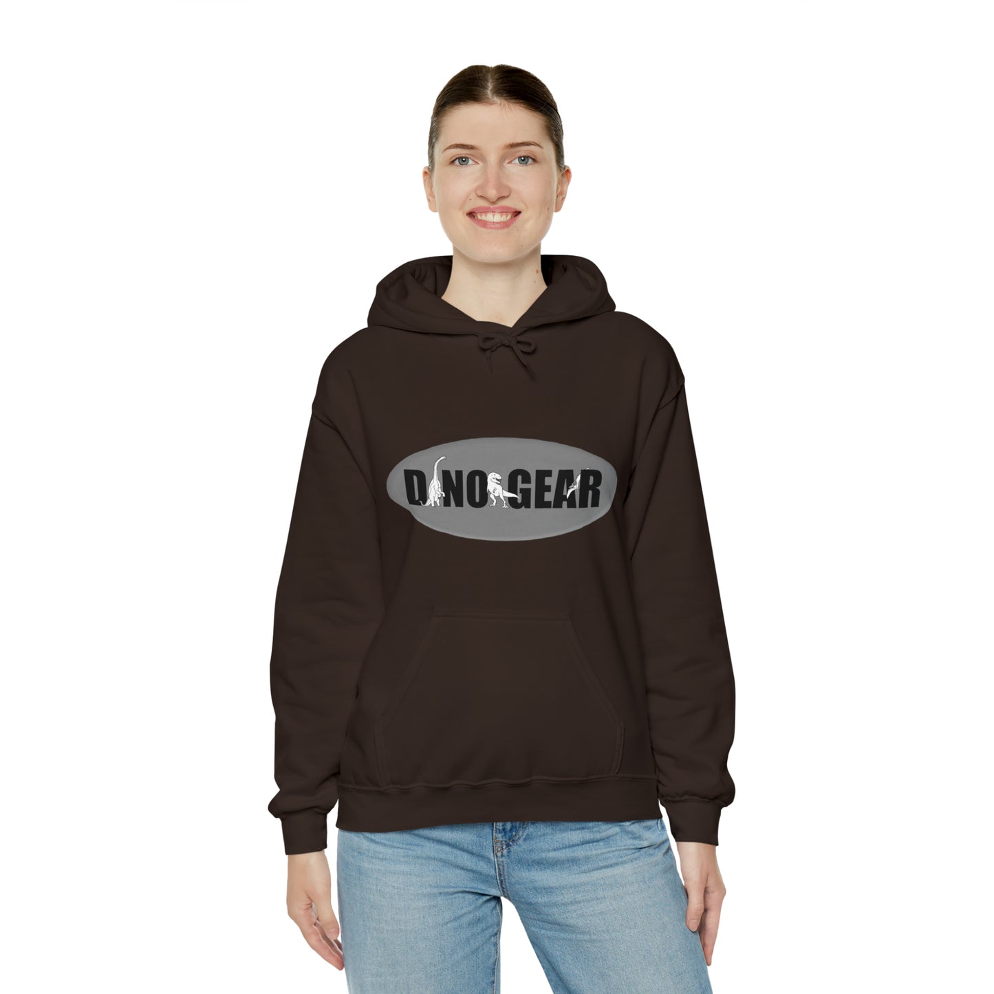 Dino-Gear Logo - Unisex Heavy Blend™ Hooded Sweatshirt